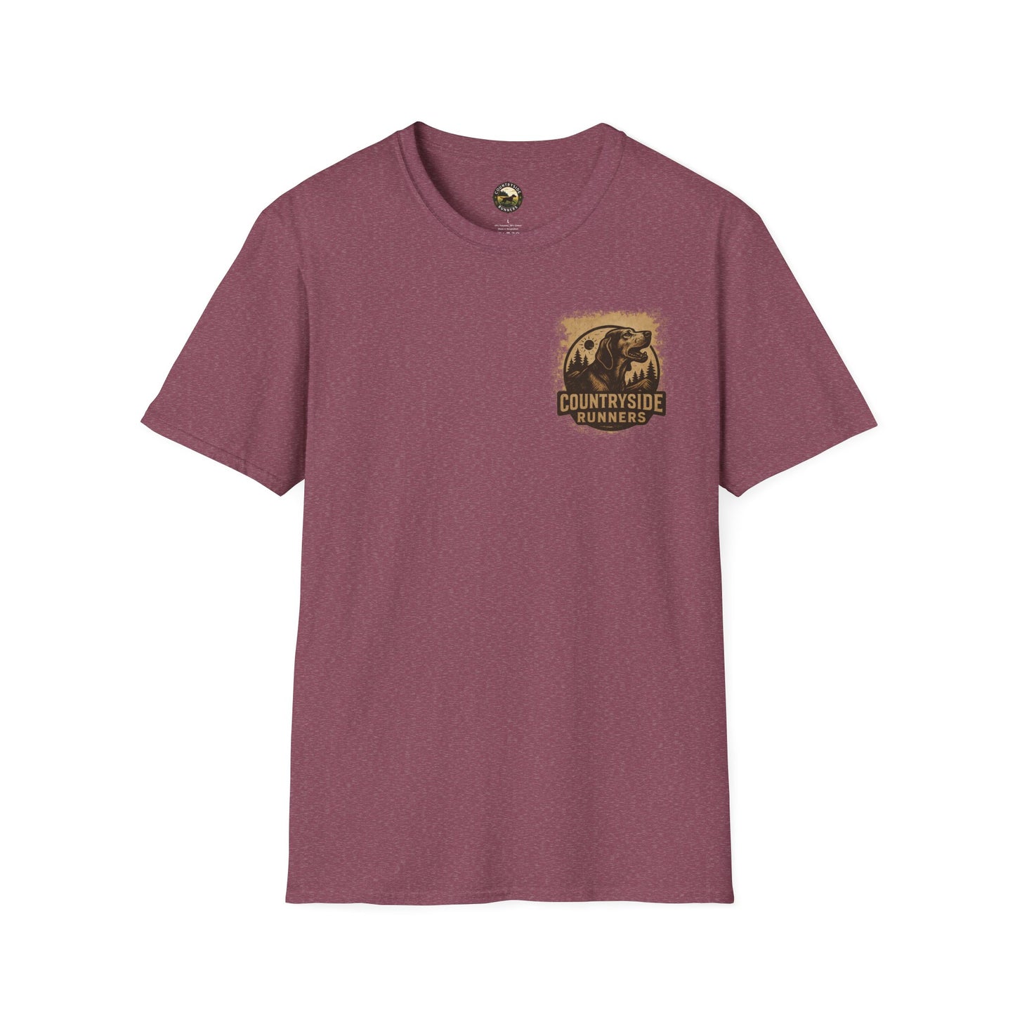 Countryside Runners Unisex Softstyle T-Shirt - Perfect for Dog Lovers, Runners, Outdoor Adventures, Gifts, Casual Wear