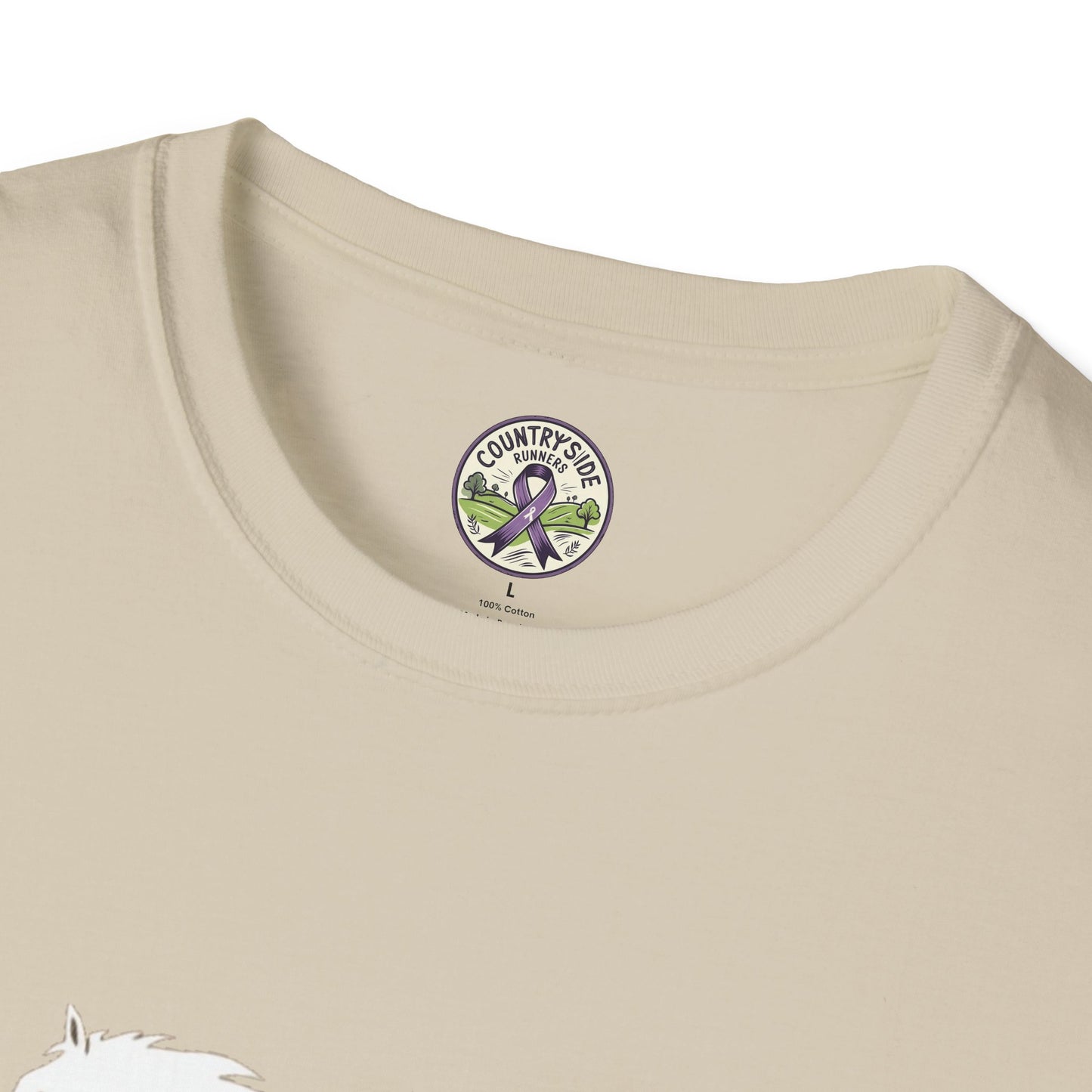 Alley Cat Vigue Equine LLC Merch for Countryside Runners- soft style t-shirt