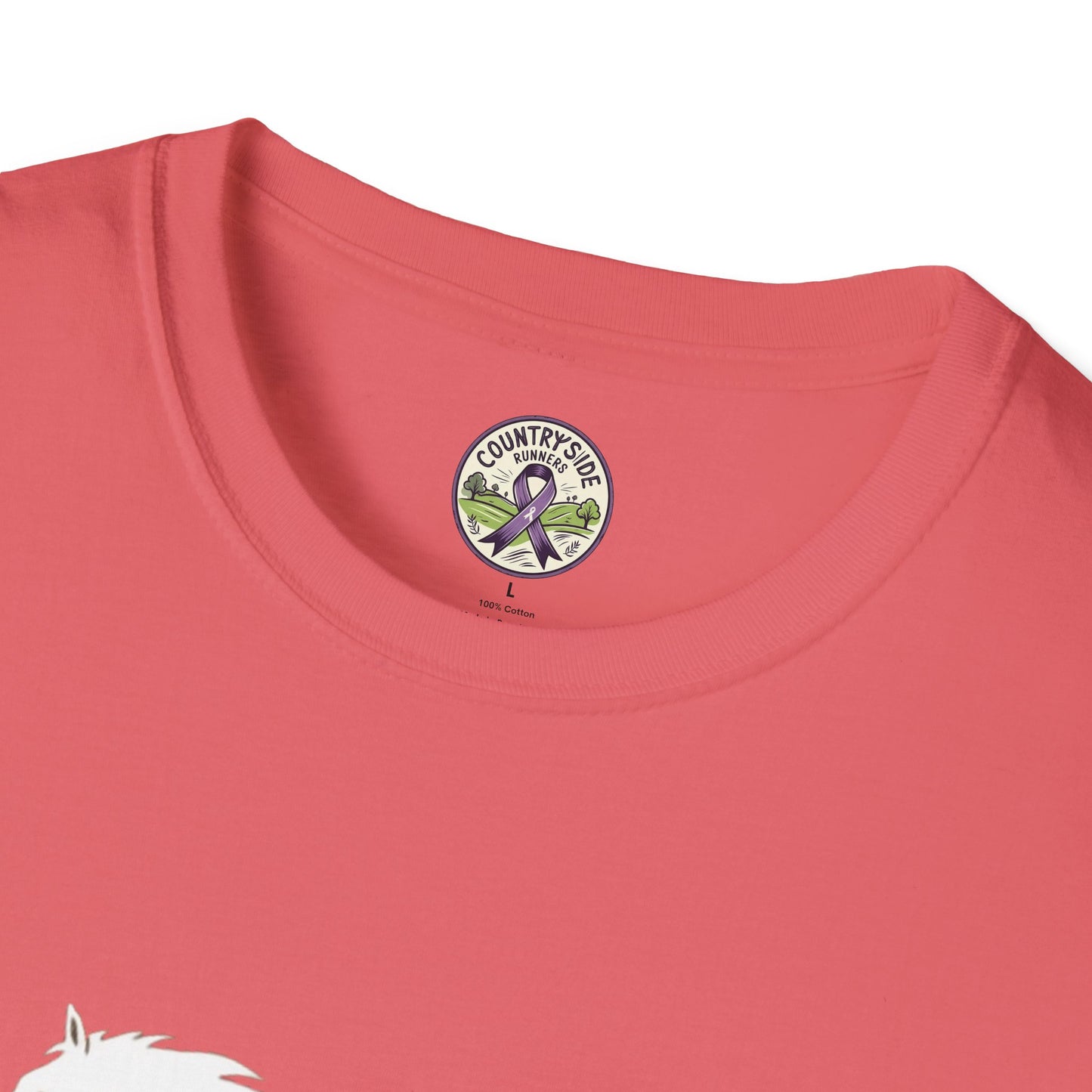 Alley Cat Vigue Equine LLC Merch for Countryside Runners- soft style t-shirt