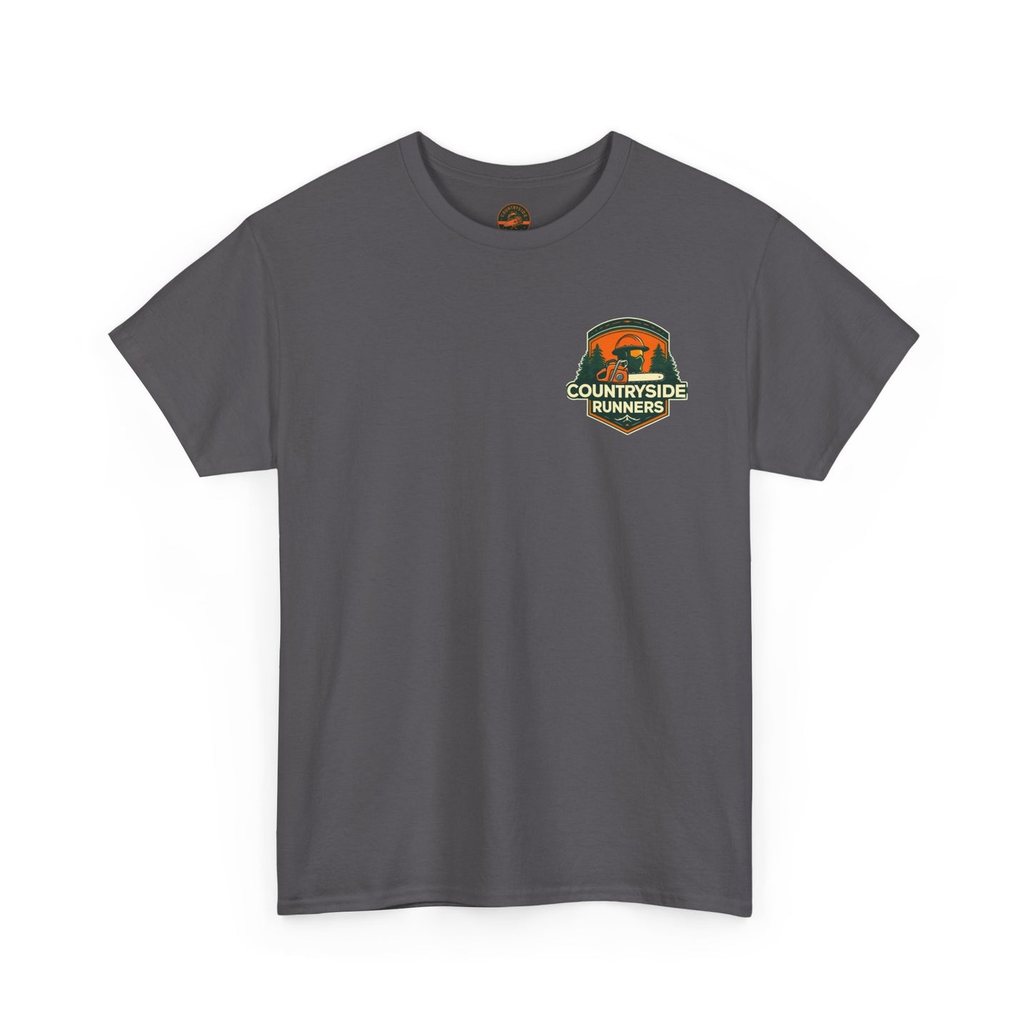 Blue collar line- Countryside Runners Heavy Cotton Tee, Running Shirt, Unisex T-Shirt, Sports Apparel, Outdoor Activity Gear, Gift for Runners