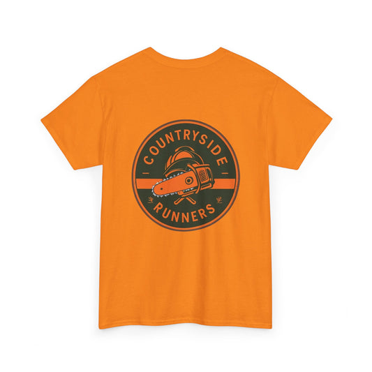 Blue collar line- Countryside Runners Heavy Cotton Tee, Running Shirt, Unisex T-Shirt, Sports Apparel, Outdoor Activity Gear, Gift for Runners