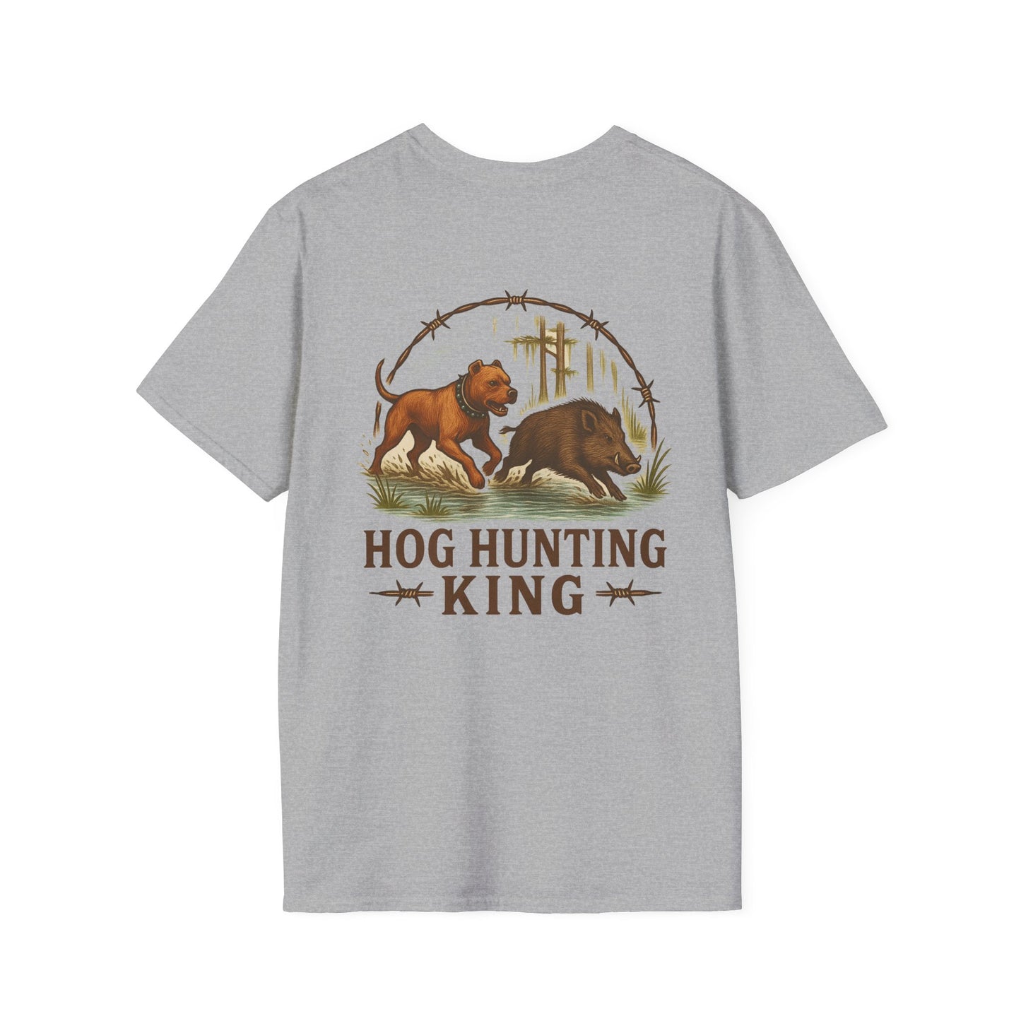 T-Shirt - Hog Hunting King Catch Dog Love