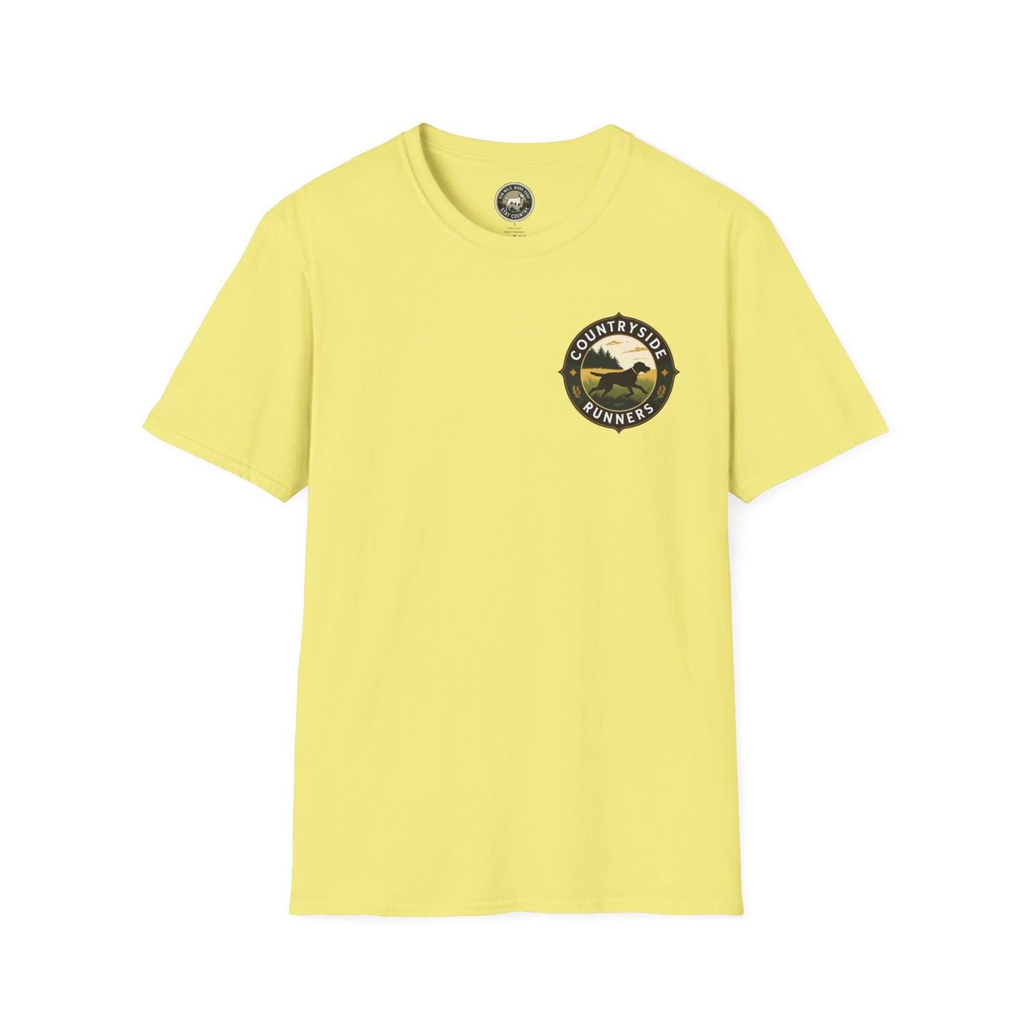 Countryside Runners Unisex Softstyle T-Shirt | Outdoor Adventure Tee, Nature Lover Shirt, Gift for Dog Owners, Running Apparel, Casual Wear