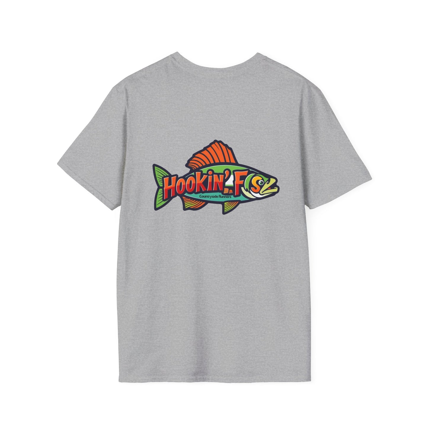 Hooked- Countryside Fishing T-Shirt rods and country