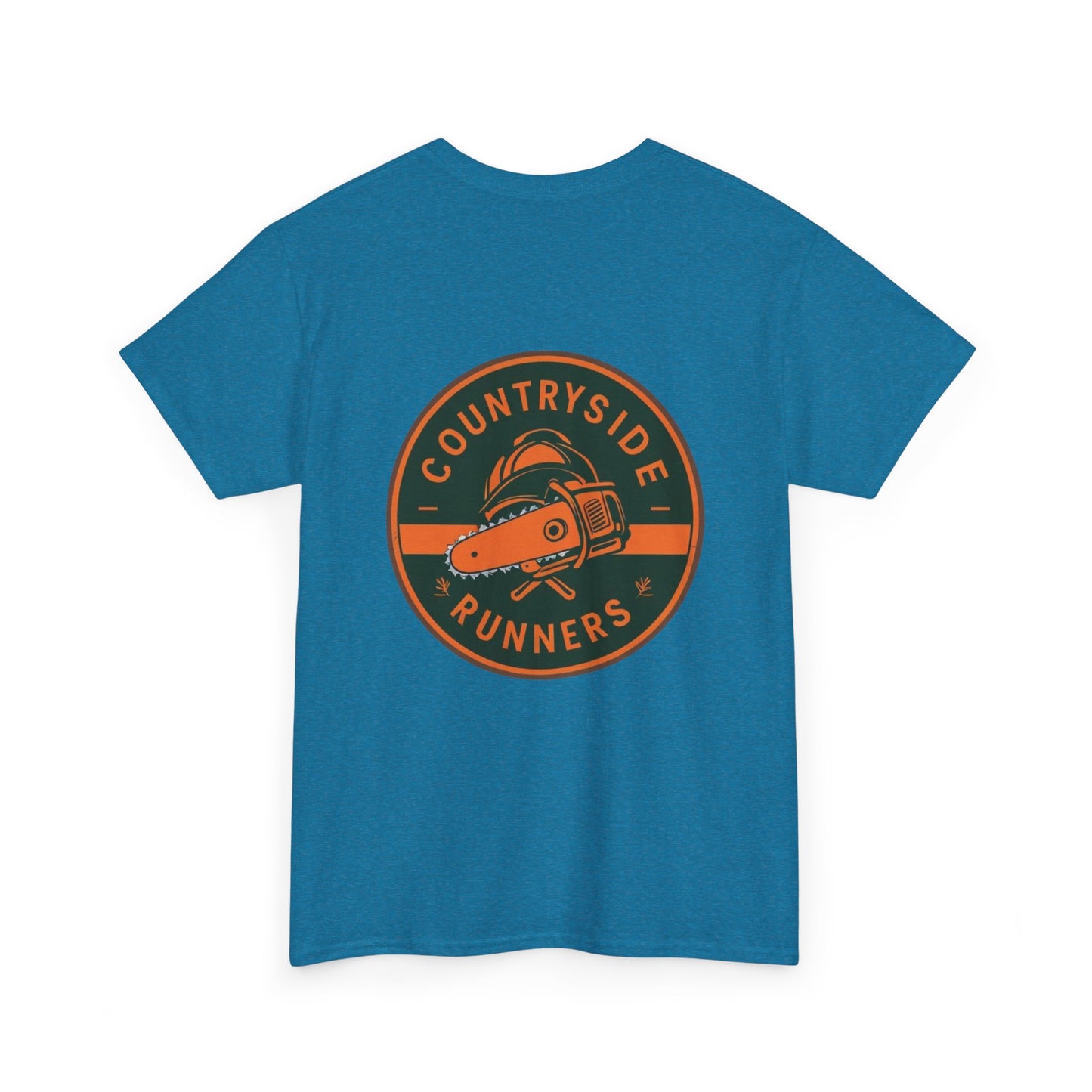 Blue collar line- Countryside Runners Heavy Cotton Tee, Running Shirt, Unisex T-Shirt, Sports Apparel, Outdoor Activity Gear, Gift for Runners