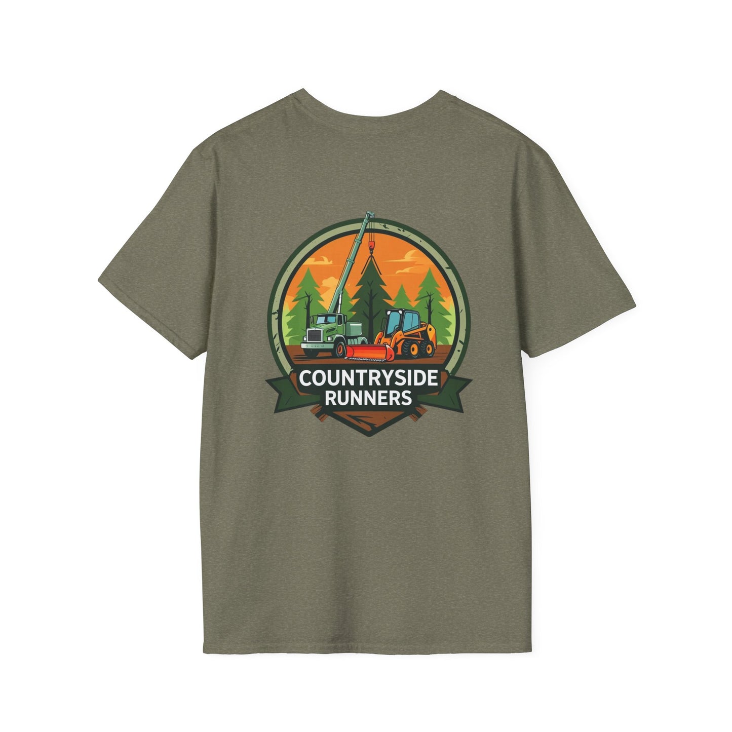 Countryside Runners Blue Collar line Heavy Duty Equipment T-Shirt | Outdoor Adventure Tee, Gift for Nature Lovers, Hiking Apparel, Casual Wear, Eco-Friendly Clothing