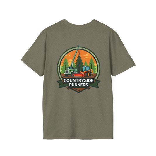 Countryside Runners Blue Collar line Heavy Duty Equipment T-Shirt | Outdoor Adventure Tee, Gift for Nature Lovers, Hiking Apparel, Casual Wear, Eco-Friendly Clothing