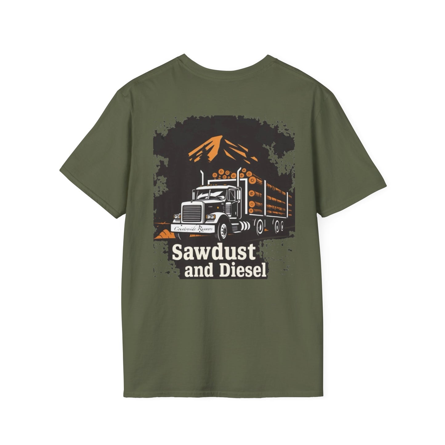 Sawdust and Diesel blue collar built T-Shirt