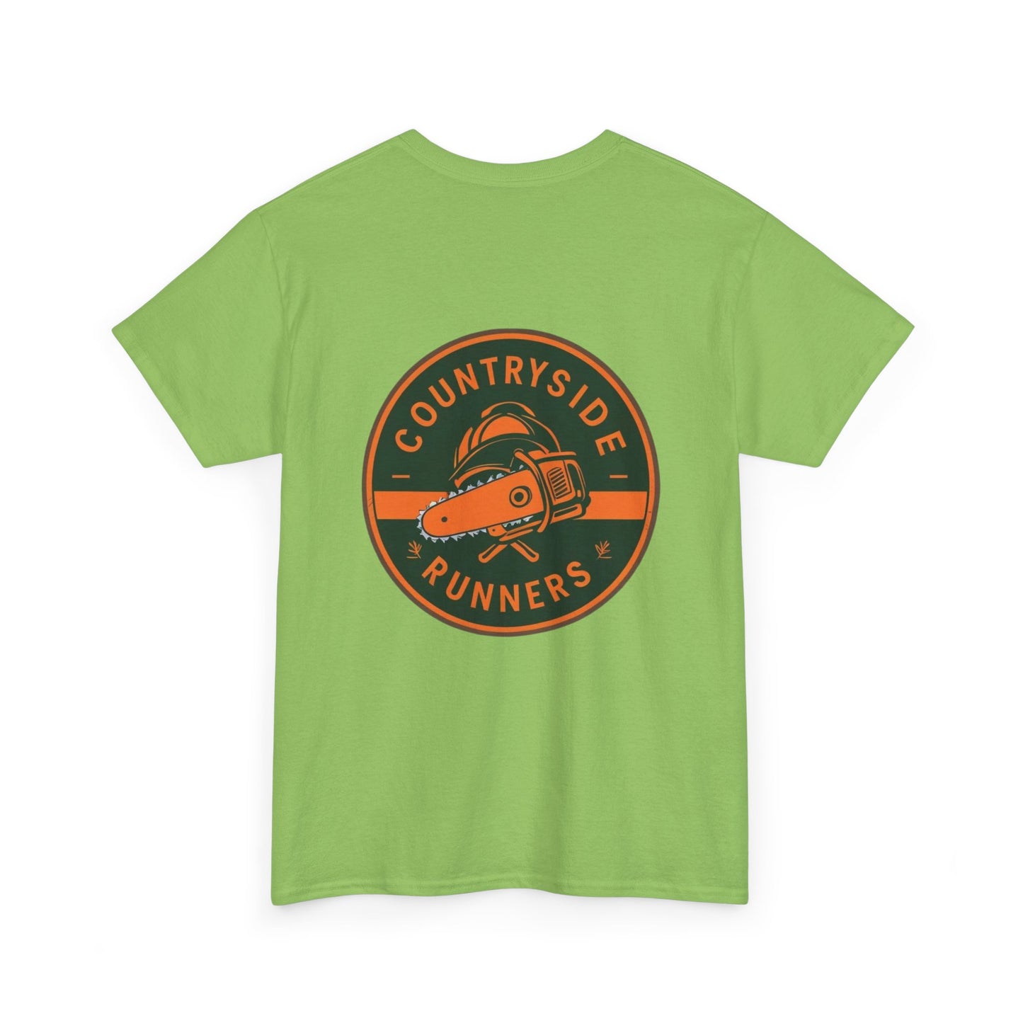 Blue collar line- Countryside Runners Heavy Cotton Tee, Running Shirt, Unisex T-Shirt, Sports Apparel, Outdoor Activity Gear, Gift for Runners