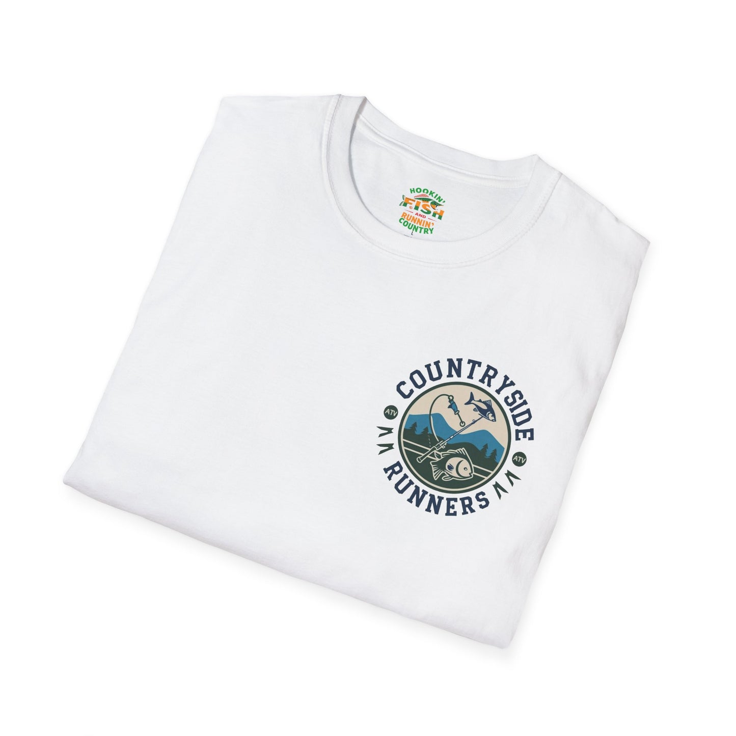 Hooked- Countryside Fishing T-Shirt rods and country