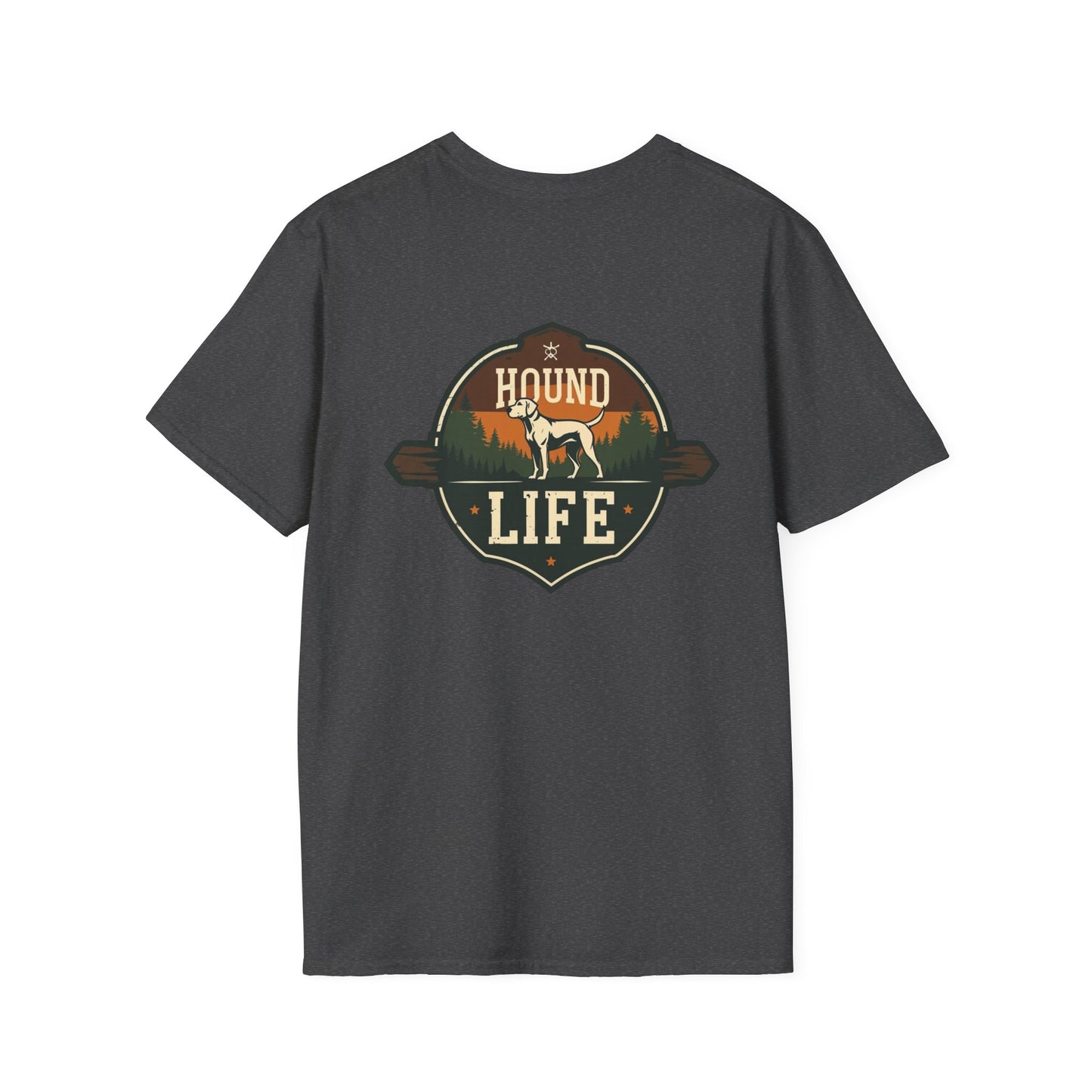 Hound Life Unisex Softstyle T-Shirt, Dog Lover Tee, Gift for Pet Owners, Casual Wear, Outdoor Adventure Shirt