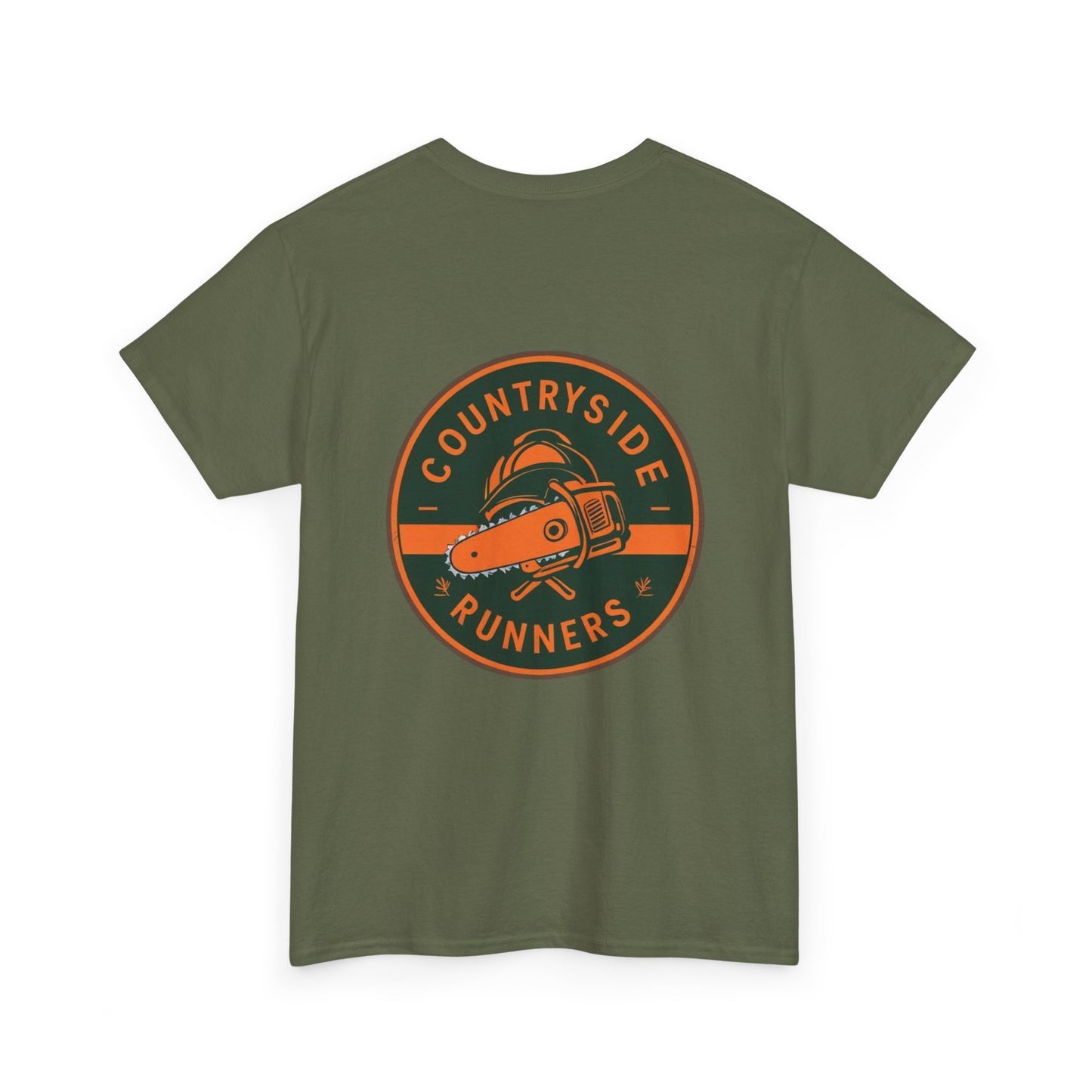 Blue collar line- Countryside Runners Heavy Cotton Tee, Running Shirt, Unisex T-Shirt, Sports Apparel, Outdoor Activity Gear, Gift for Runners