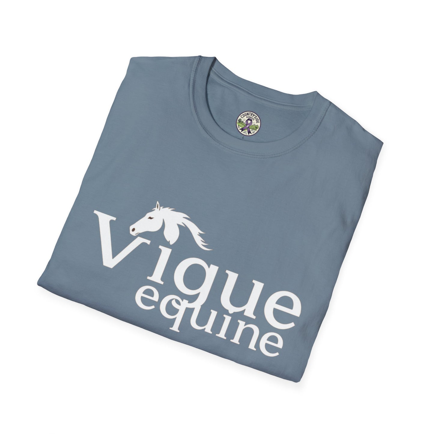 Alley Cat Vigue Equine LLC Merch for Countryside Runners- soft style t-shirt