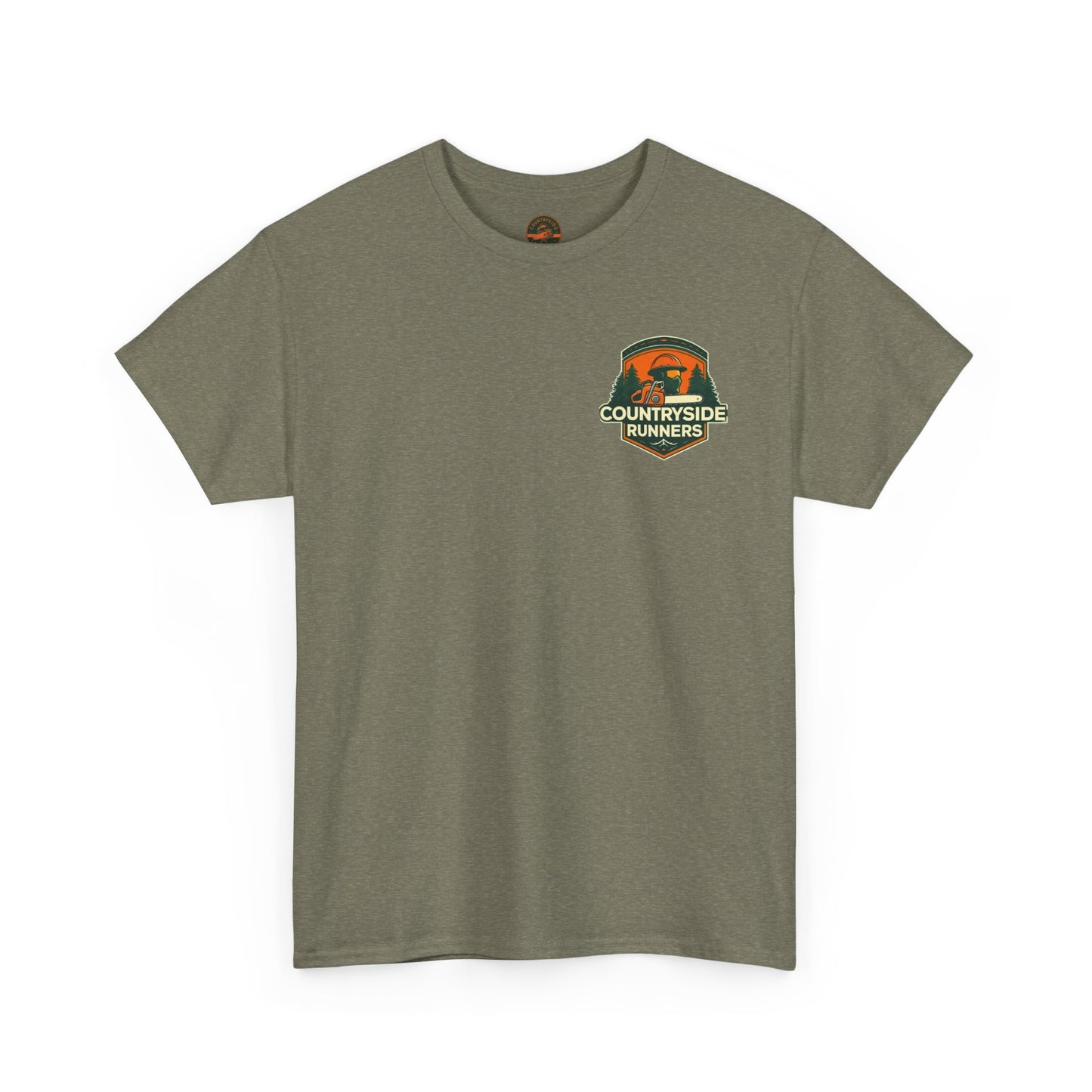 Blue collar line- Countryside Runners Heavy Cotton Tee, Running Shirt, Unisex T-Shirt, Sports Apparel, Outdoor Activity Gear, Gift for Runners