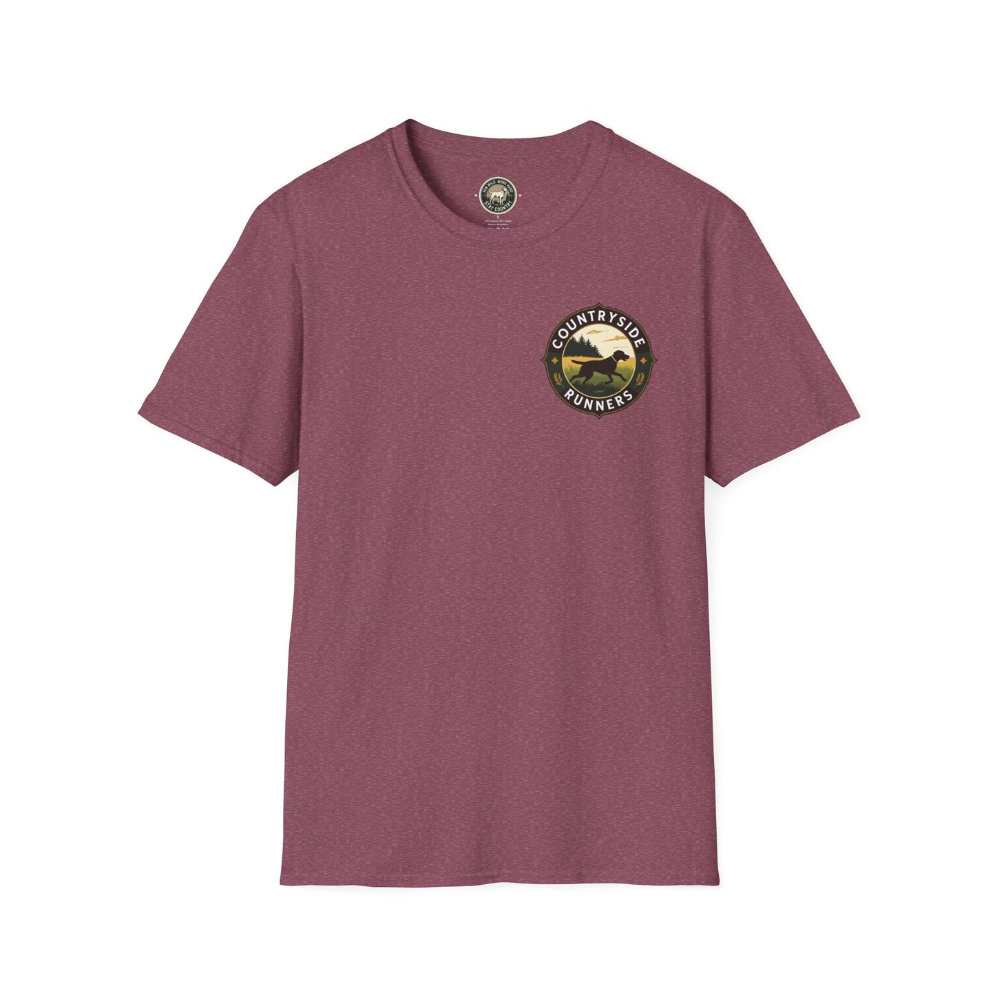 Countryside Runners Unisex Softstyle T-Shirt | Outdoor Adventure Tee, Nature Lover Shirt, Gift for Dog Owners, Running Apparel, Casual Wear