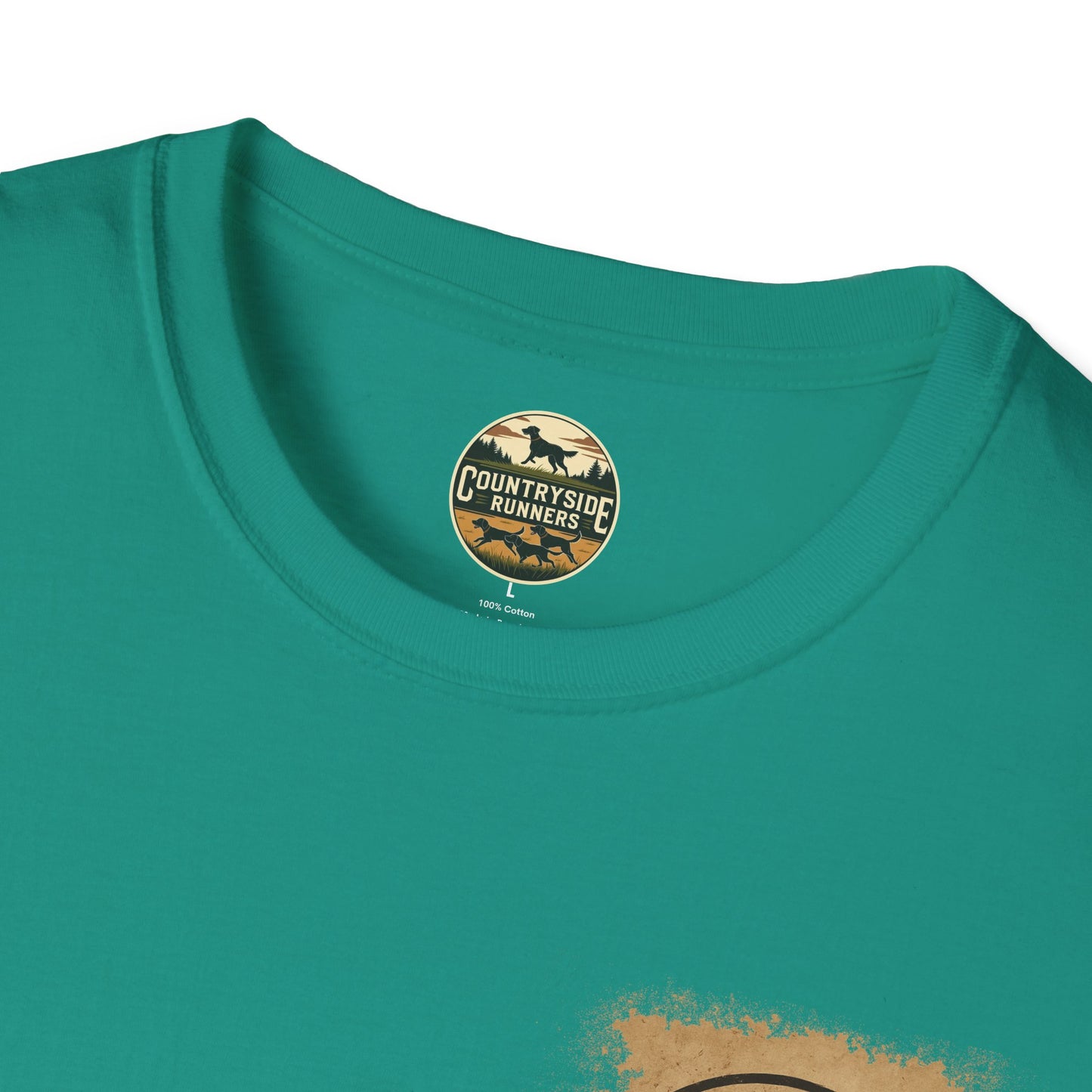 Countryside Runners T-Shirt | Unisex Graphic Tee for Dog Lovers | Nature Sports Shirt | Gift for Runners | Outdoor Adventure Apparel