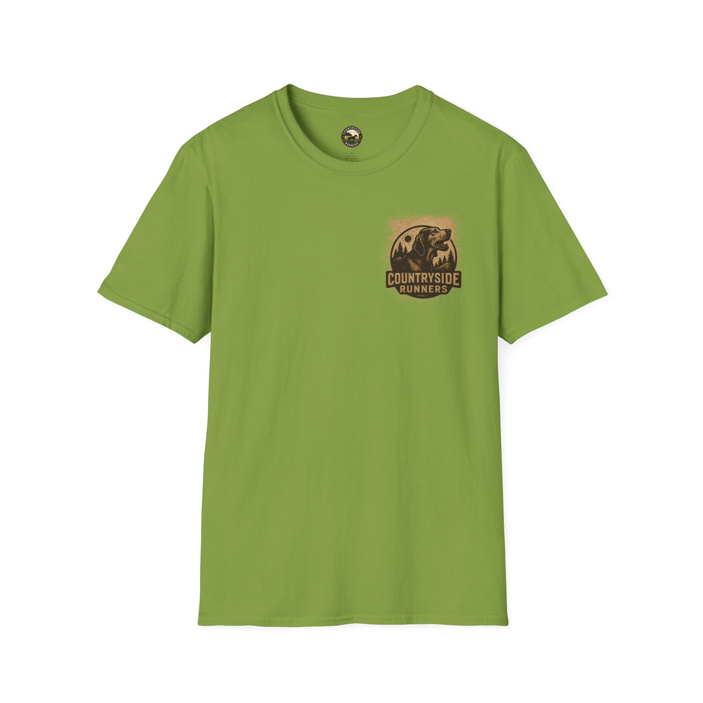 Countryside Runners Unisex Softstyle T-Shirt - Perfect for Dog Lovers, Runners, Outdoor Adventures, Gifts, Casual Wear