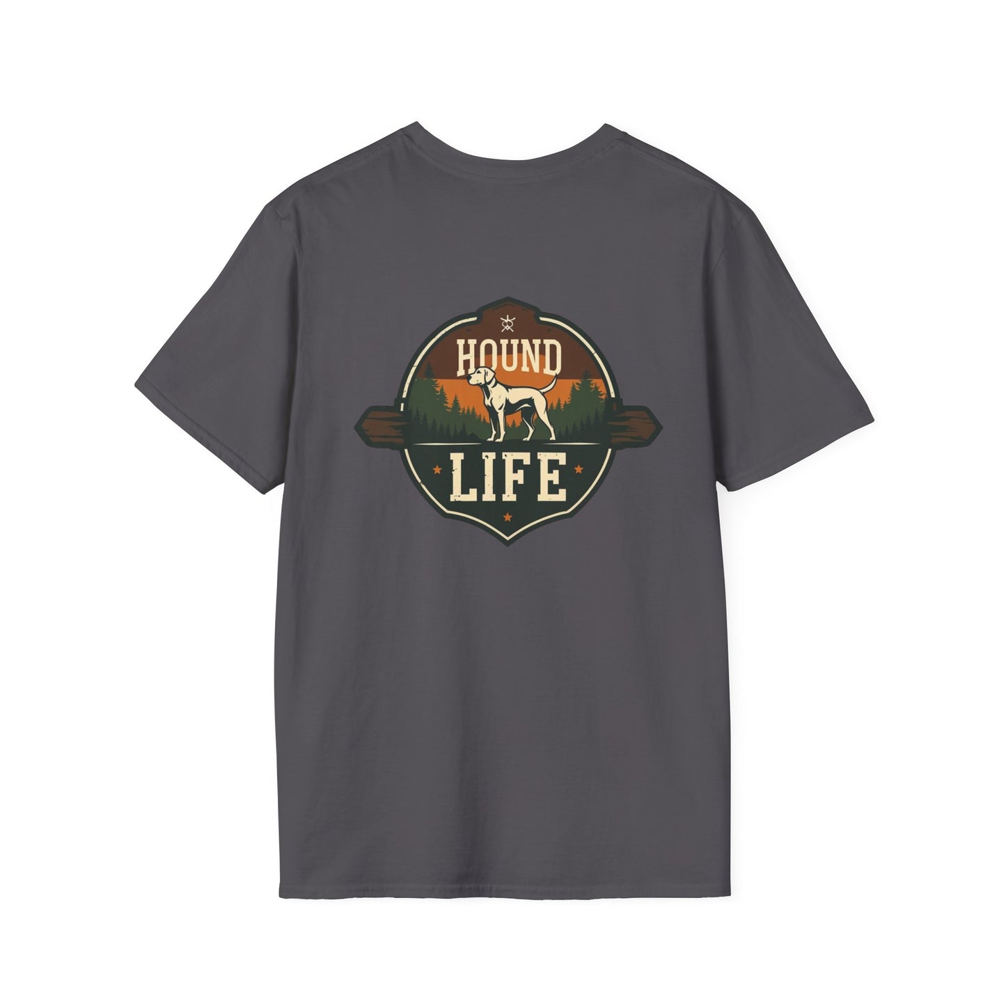 Hound Life Unisex Softstyle T-Shirt, Dog Lover Tee, Gift for Pet Owners, Casual Wear, Outdoor Adventure Shirt