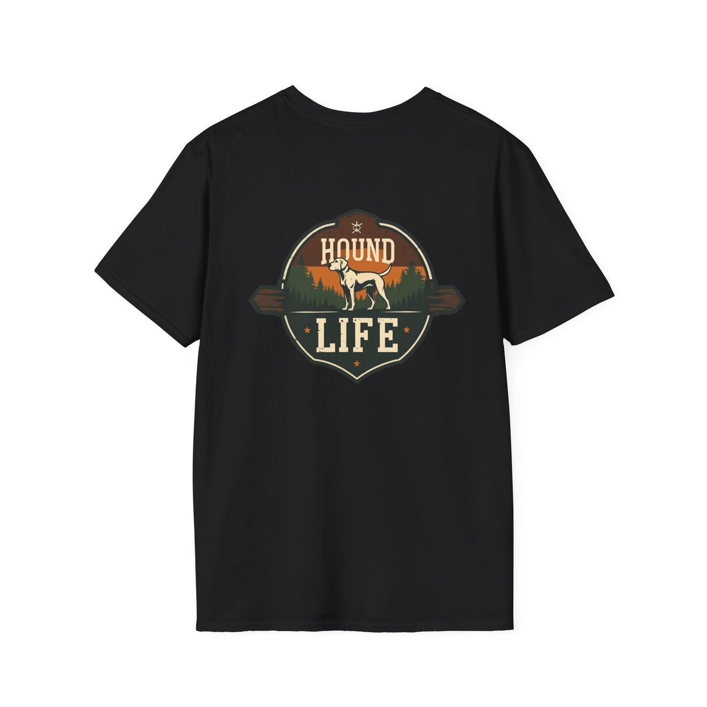 Hound Life Unisex Softstyle T-Shirt, Dog Lover Tee, Gift for Pet Owners, Casual Wear, Outdoor Adventure Shirt