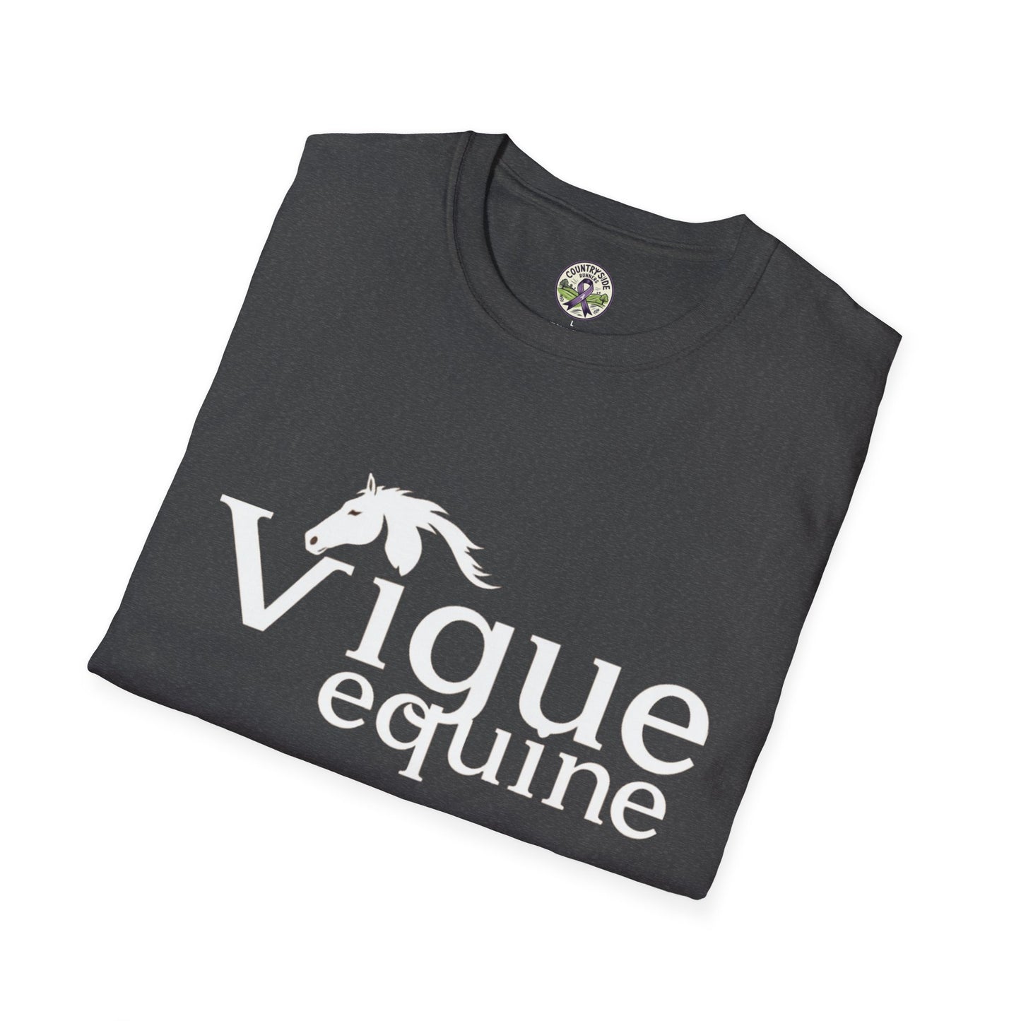 Alley Cat Vigue Equine LLC Merch for Countryside Runners- soft style t-shirt