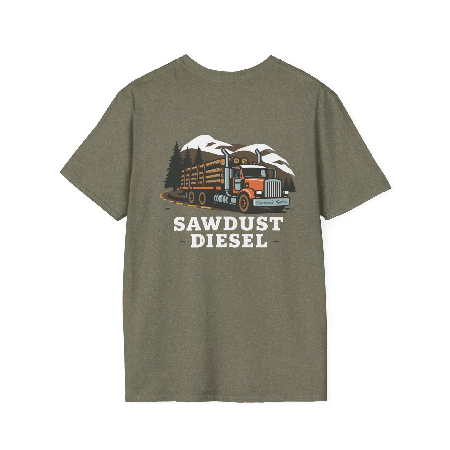 Sawdust Diesel blue collar built Unisex T-Shirt - Blue Collar Countryside Runners Merch