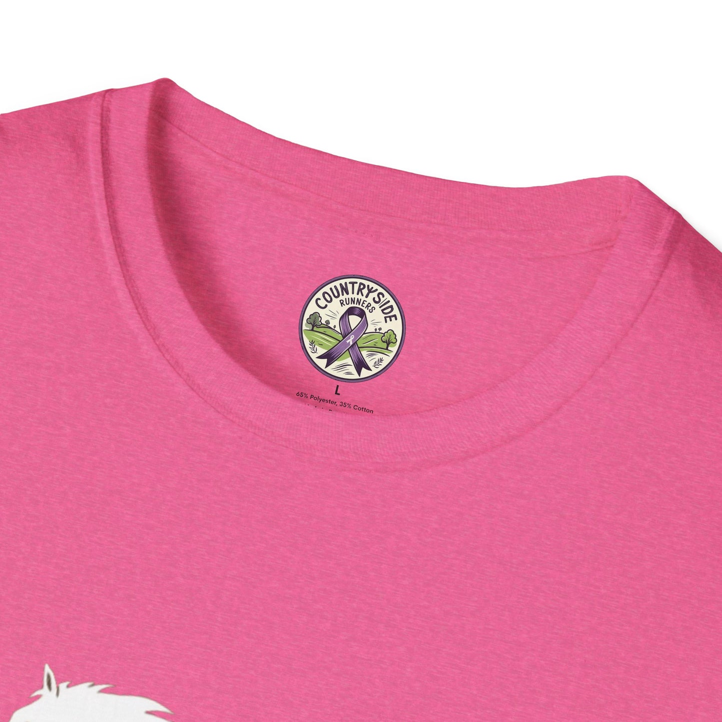 Alley Cat Vigue Equine LLC Merch for Countryside Runners- soft style t-shirt