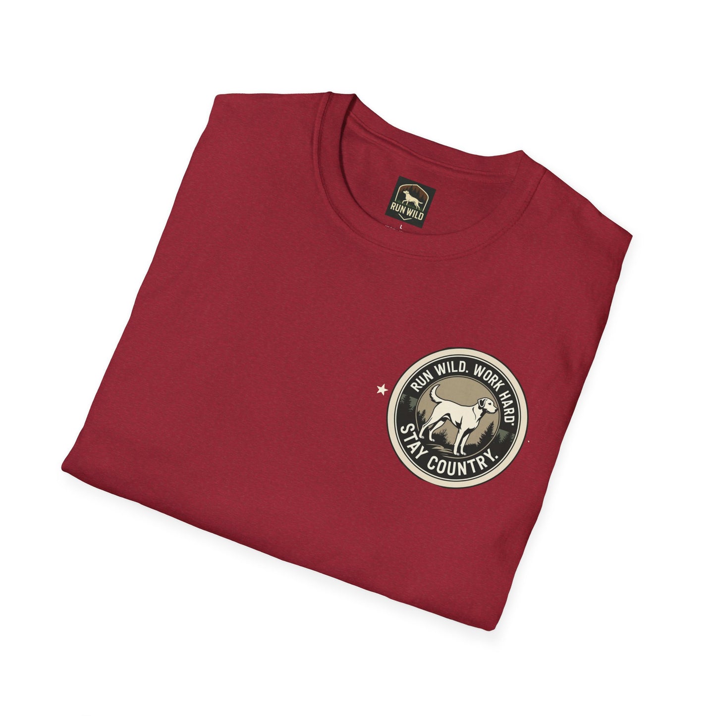 Unisex Softstyle T-Shirt featuring Outdoor Dog & Running Themes | Perfect Gift for Dog Lovers, Runners, Outdoor Enthusiasts, [...]