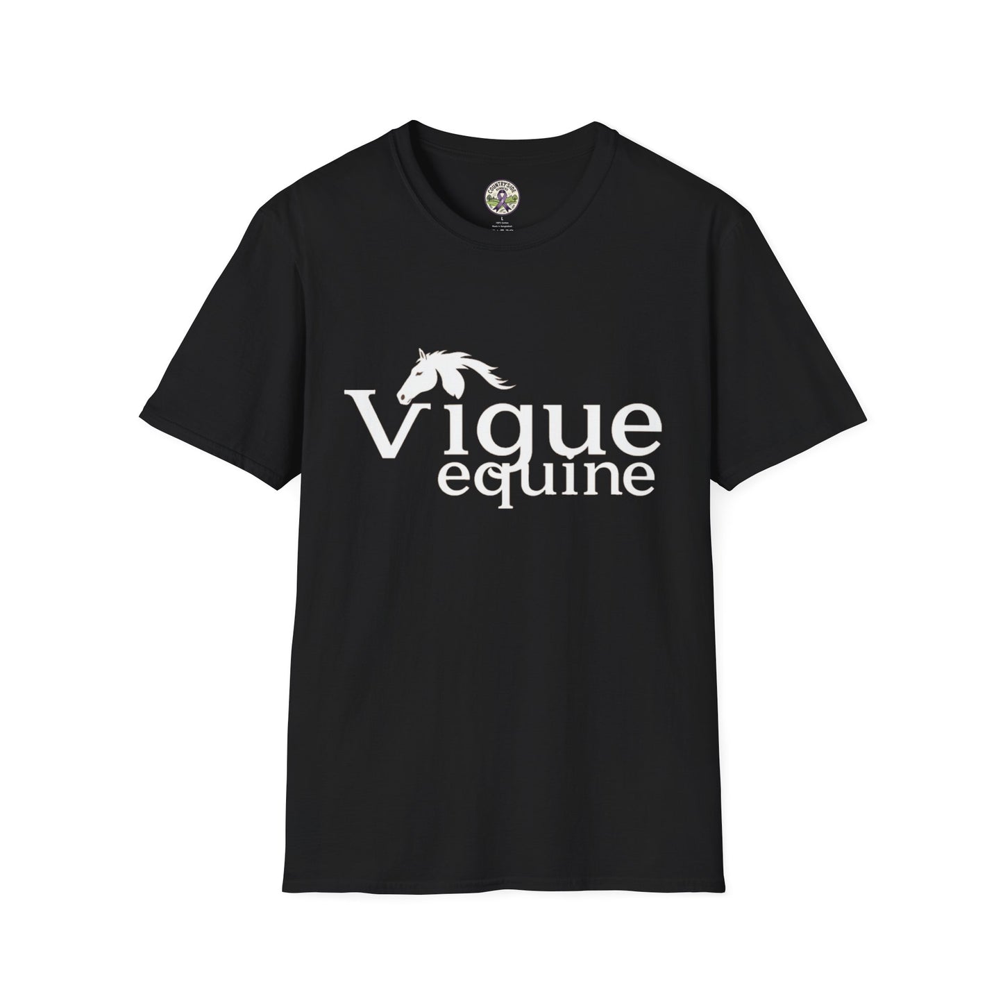Alley Cat Vigue Equine LLC Merch for Countryside Runners- soft style t-shirt