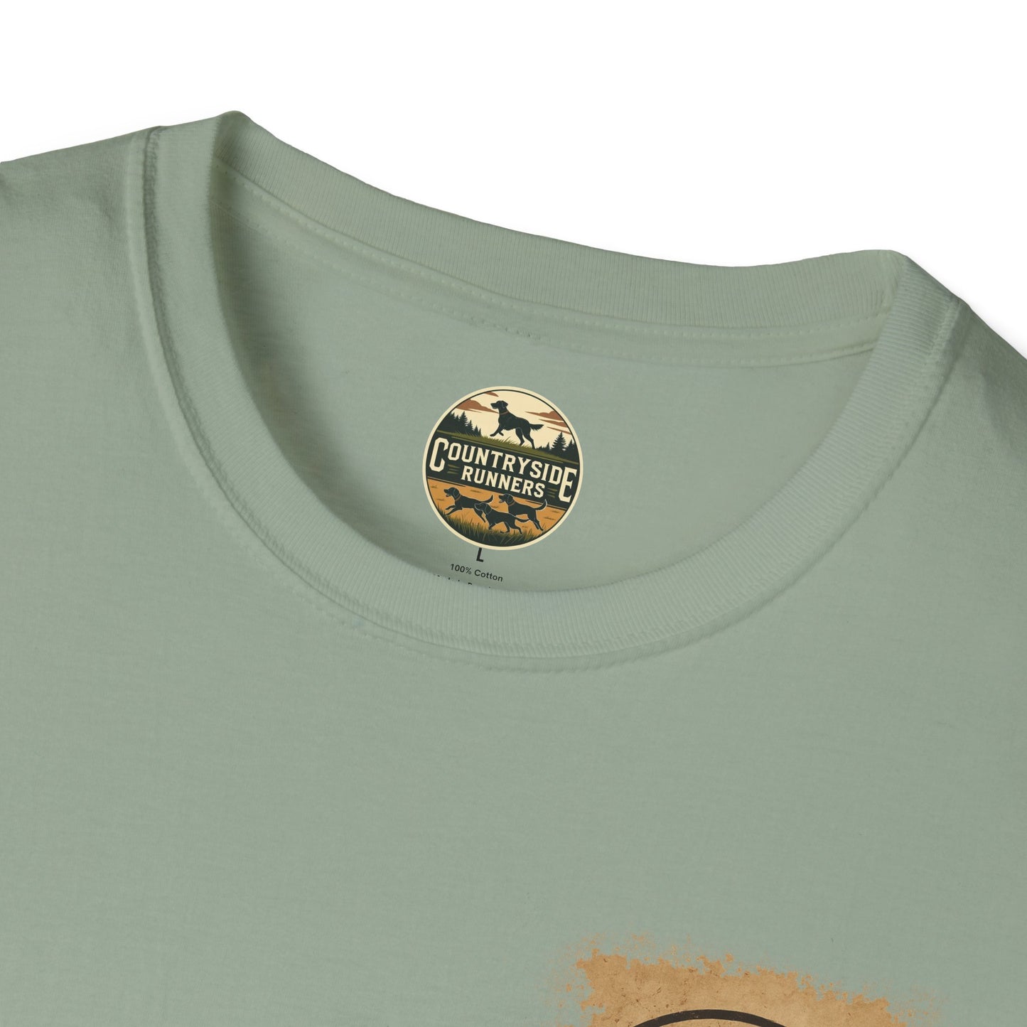 Countryside Runners T-Shirt | Unisex Graphic Tee for Dog Lovers | Nature Sports Shirt | Gift for Runners | Outdoor Adventure Apparel