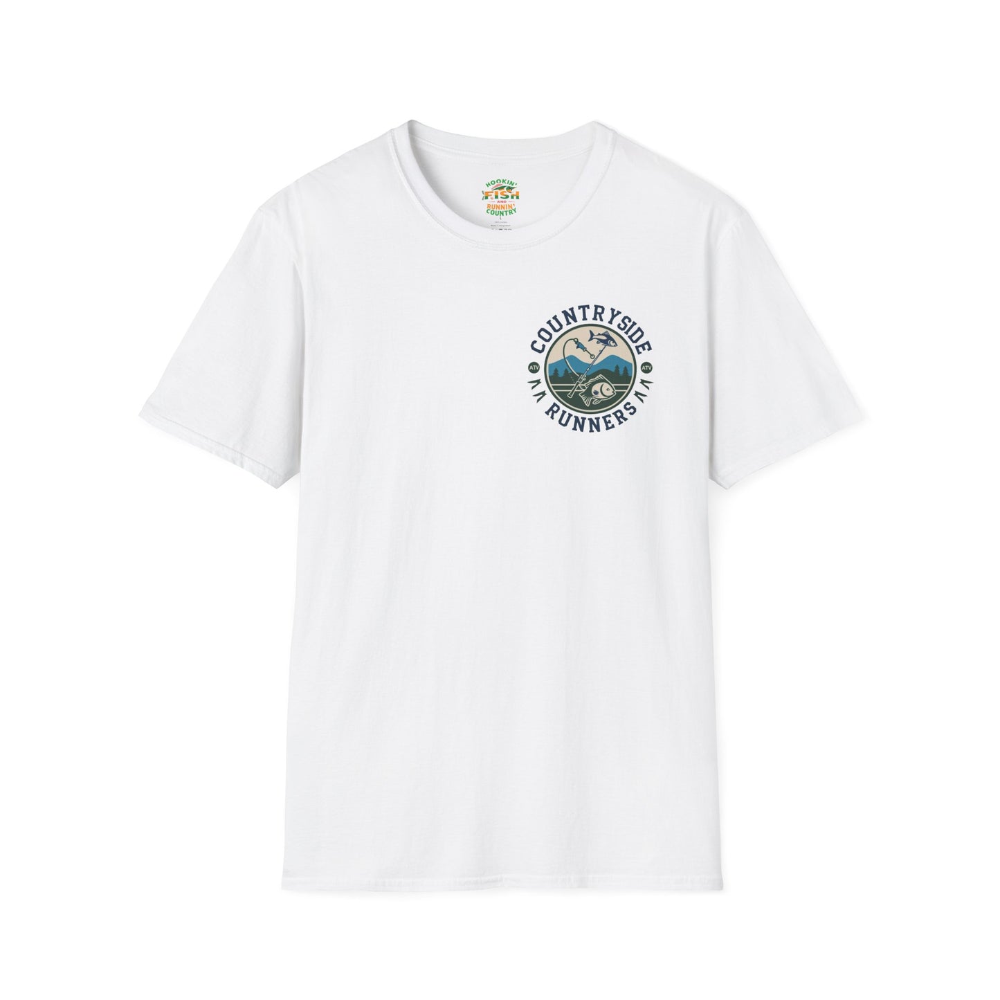 Hooked- Countryside Fishing T-Shirt rods and country