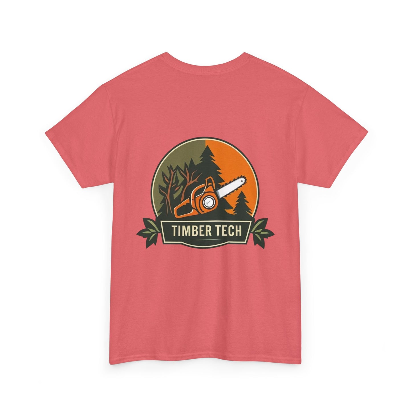 Blue collar line- Timber Tech Unisex Heavy Cotton Tee - Casual Nature Shirt, Outdoor Adventure Tee, Gifts for Forest Lovers, Eco-Friendly Apparel, Summer Wear