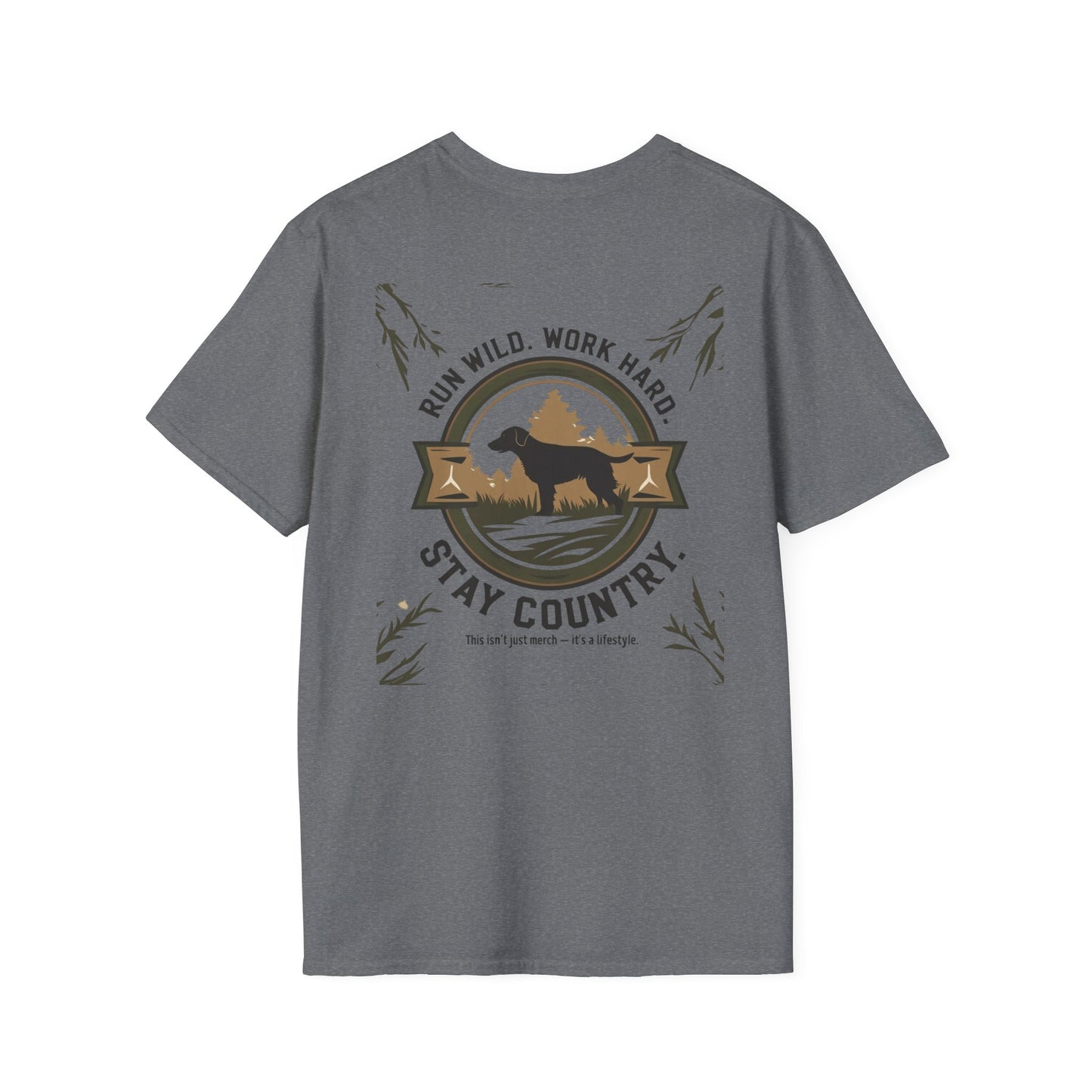 Countryside Runners T-Shirt, Rustic Outdoor Apparel, Gift for Dog Lovers, Hiking Shirt, Country Life Fashion