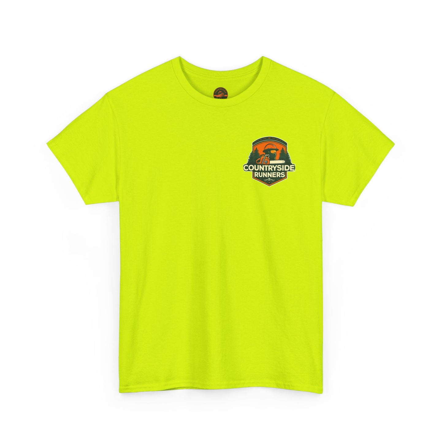 Blue collar line- Countryside Runners Heavy Cotton Tee, Running Shirt, Unisex T-Shirt, Sports Apparel, Outdoor Activity Gear, Gift for Runners