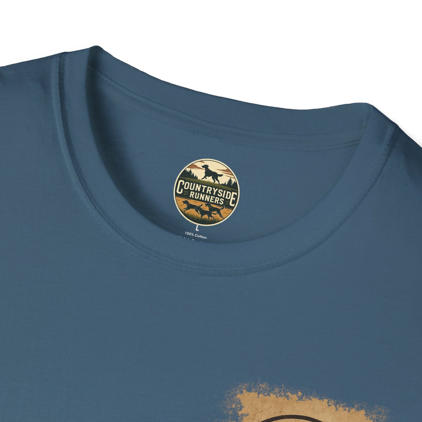 Countryside Runners T-Shirt | Unisex Graphic Tee for Dog Lovers | Nature Sports Shirt | Gift for Runners | Outdoor Adventure Apparel