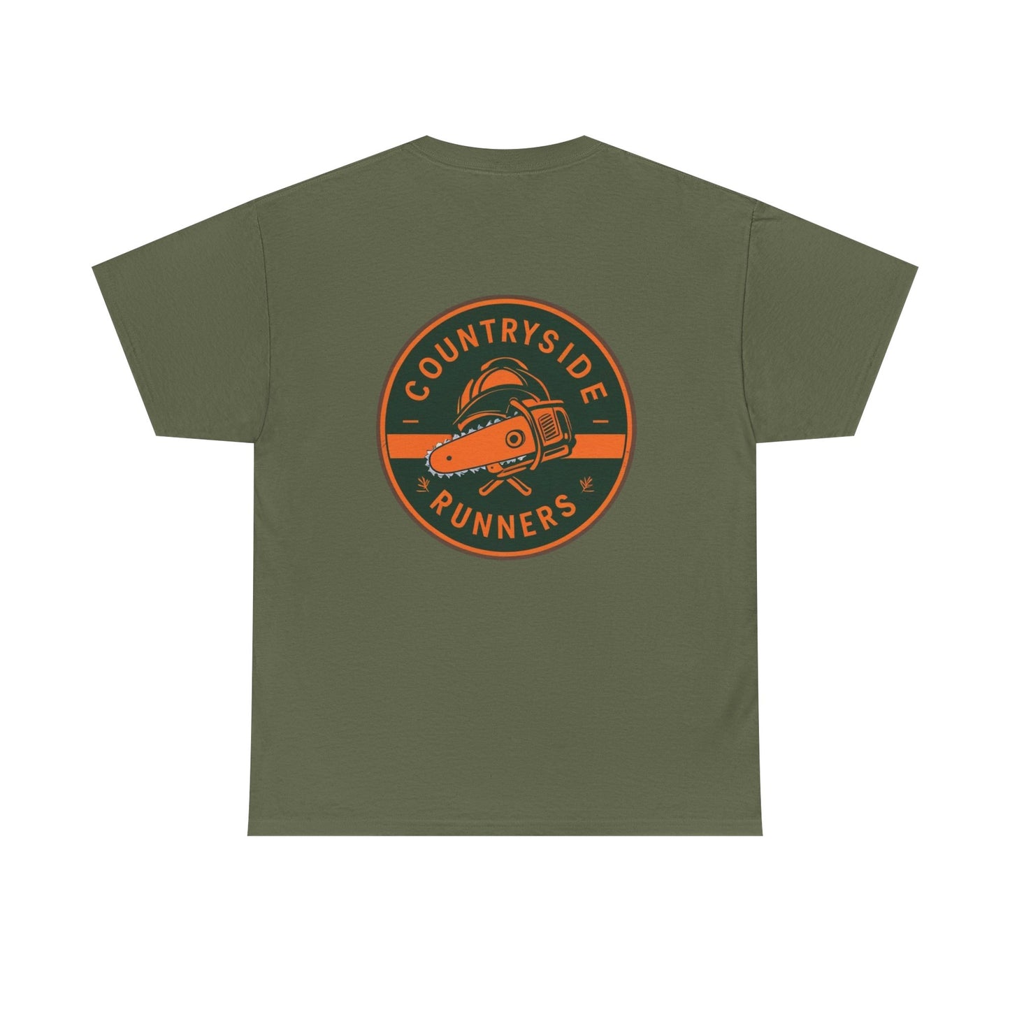 Blue collar line- Countryside Runners Heavy Cotton Tee, Running Shirt, Unisex T-Shirt, Sports Apparel, Outdoor Activity Gear, Gift for Runners