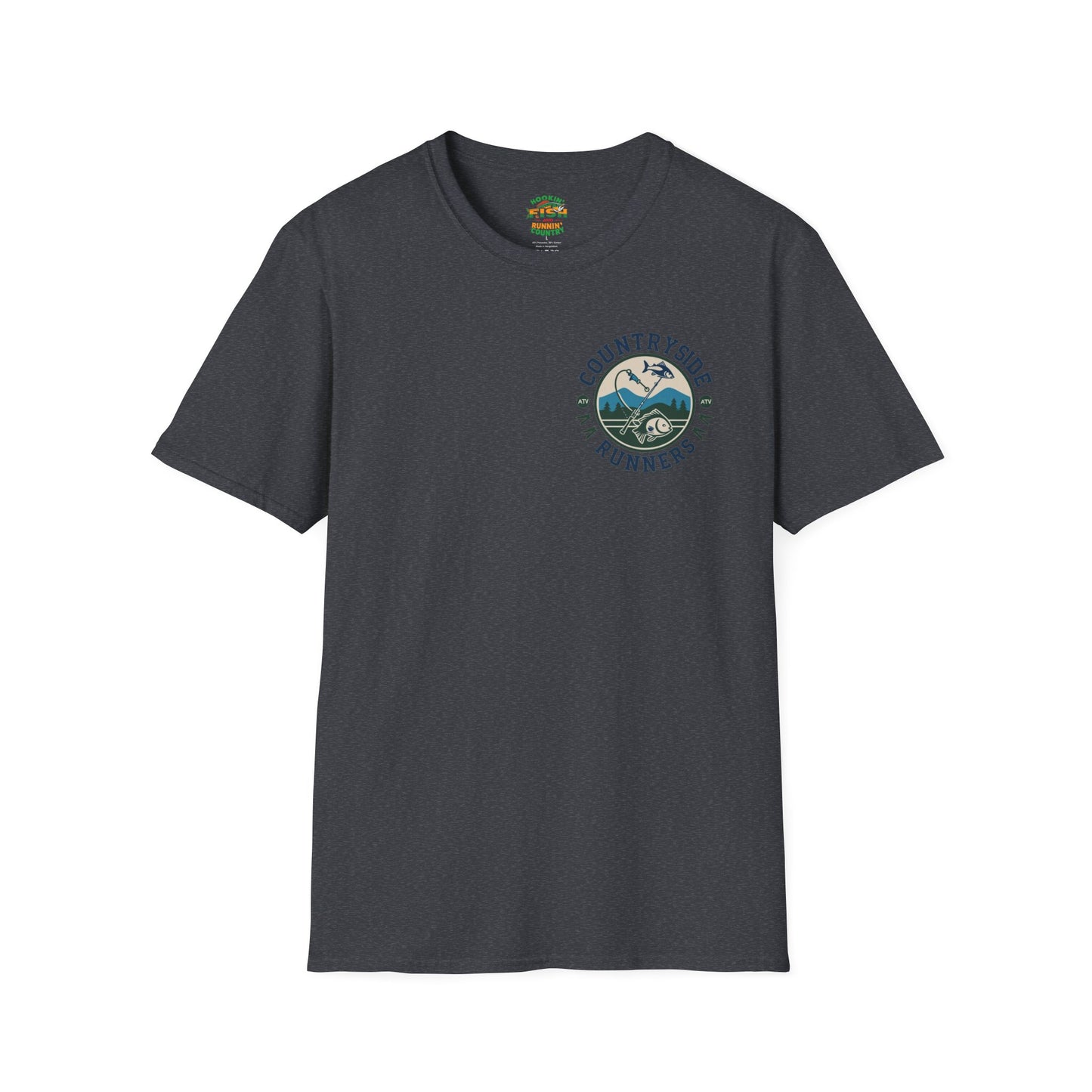 Hooked- Countryside Fishing T-Shirt rods and country