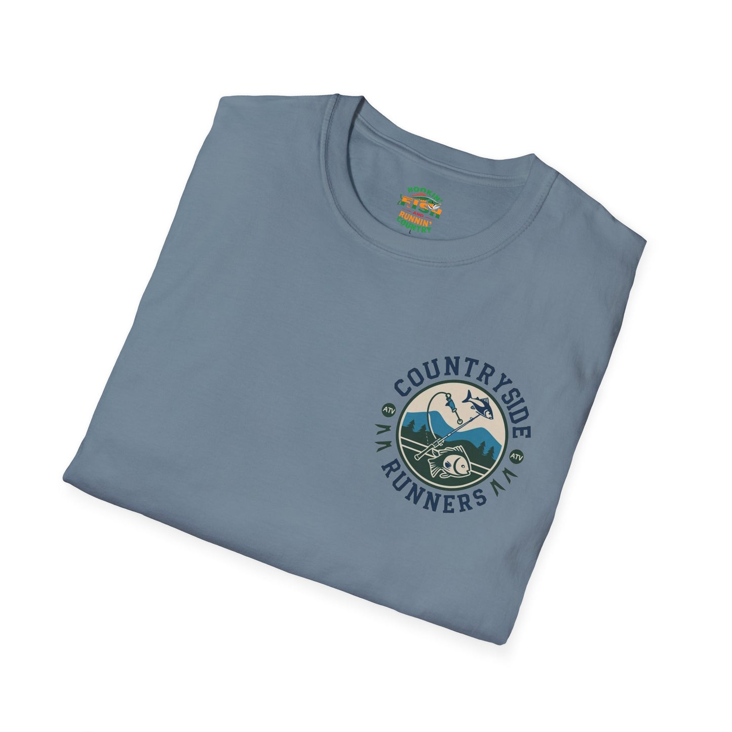 Hooked- Countryside Fishing T-Shirt rods and country