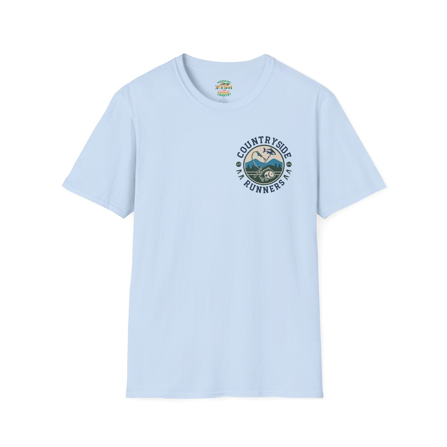 Hooked- Countryside Fishing T-Shirt rods and country