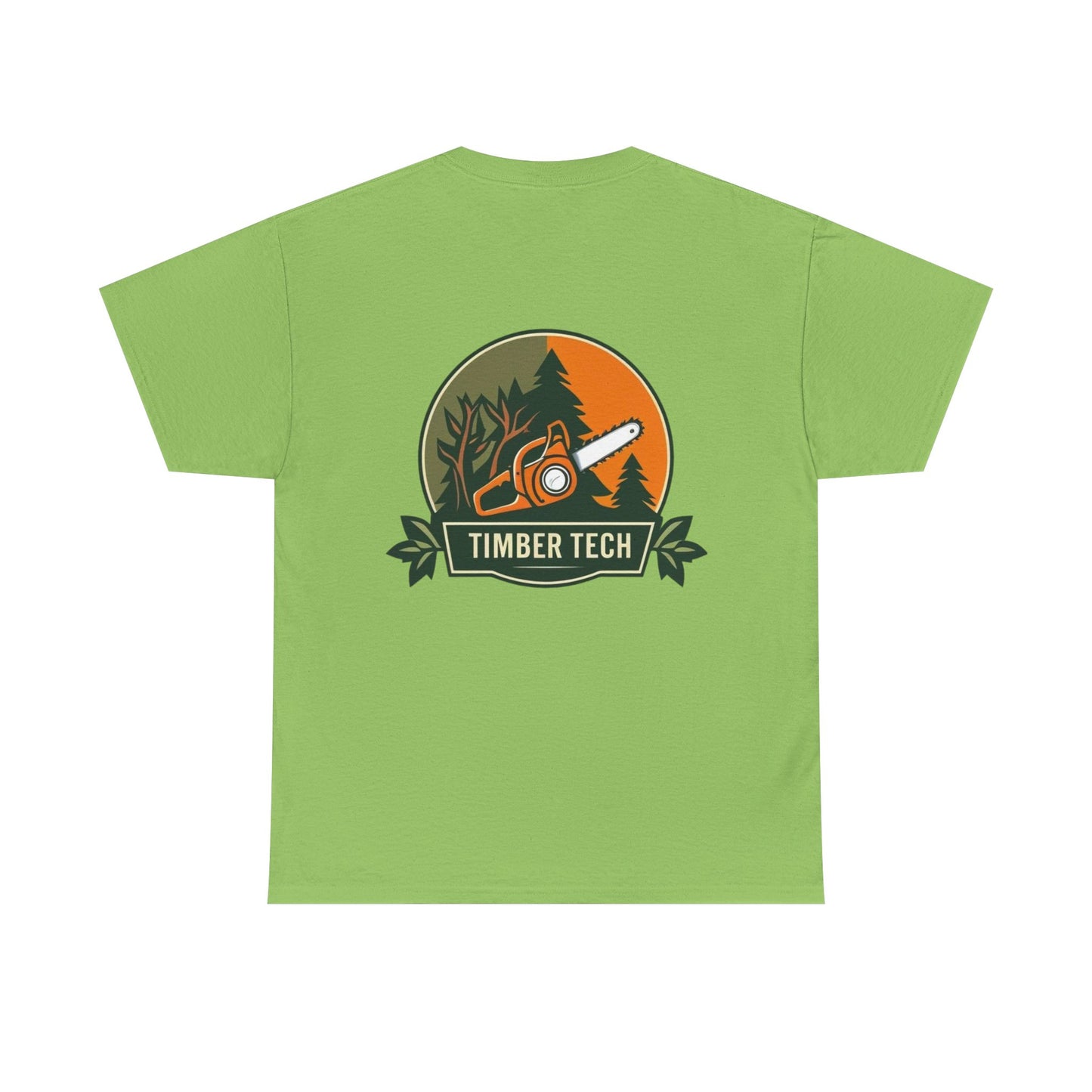 Blue collar line- Timber Tech Unisex Heavy Cotton Tee - Casual Nature Shirt, Outdoor Adventure Tee, Gifts for Forest Lovers, Eco-Friendly Apparel, Summer Wear