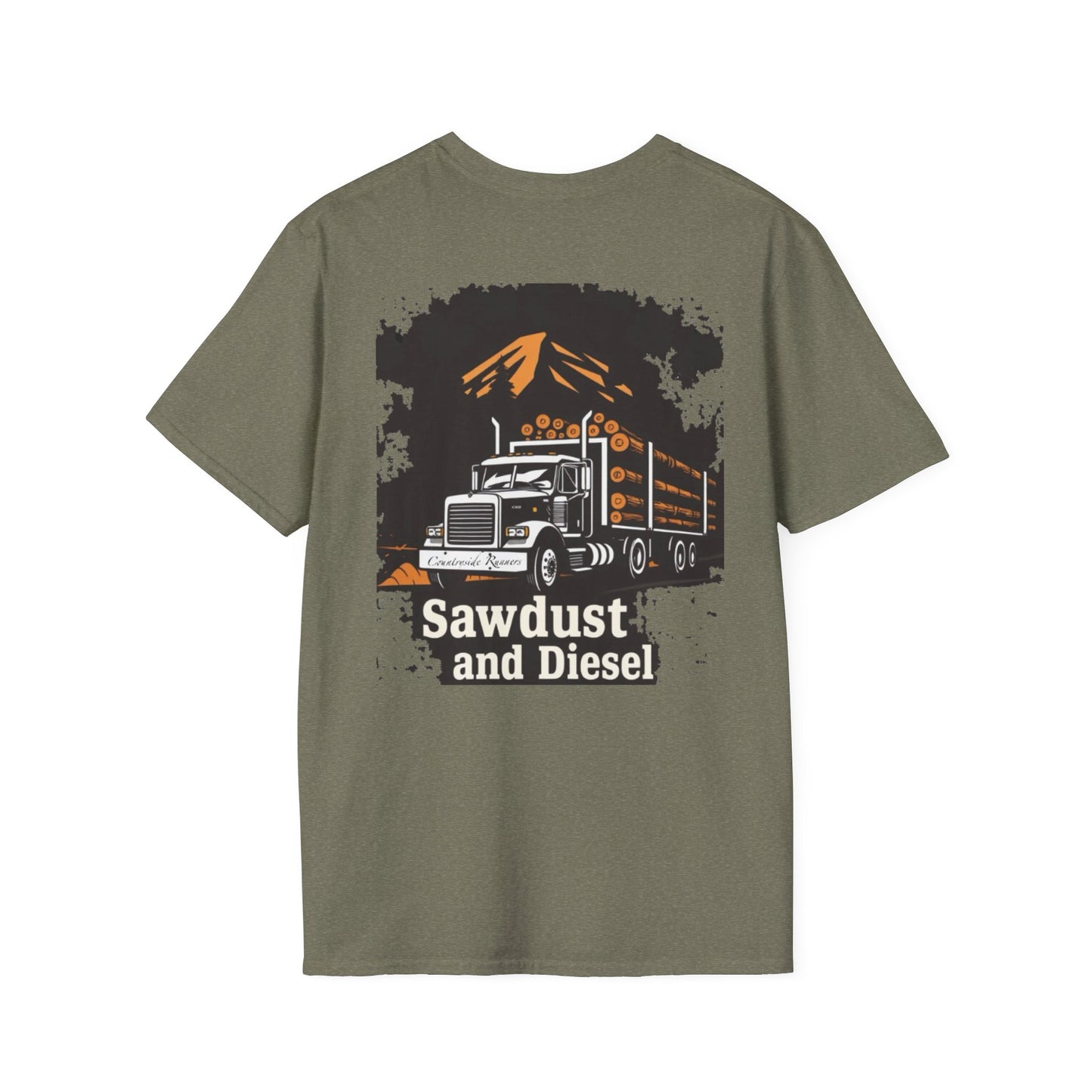 Sawdust and Diesel blue collar built T-Shirt