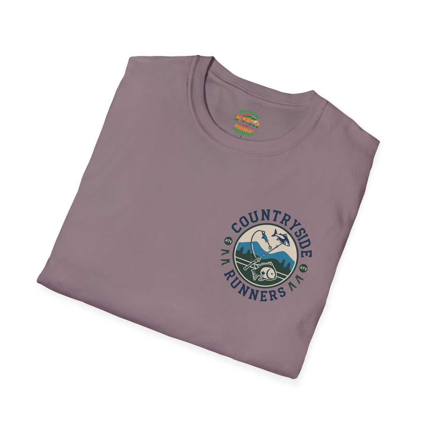 Hooked- Countryside Fishing T-Shirt rods and country