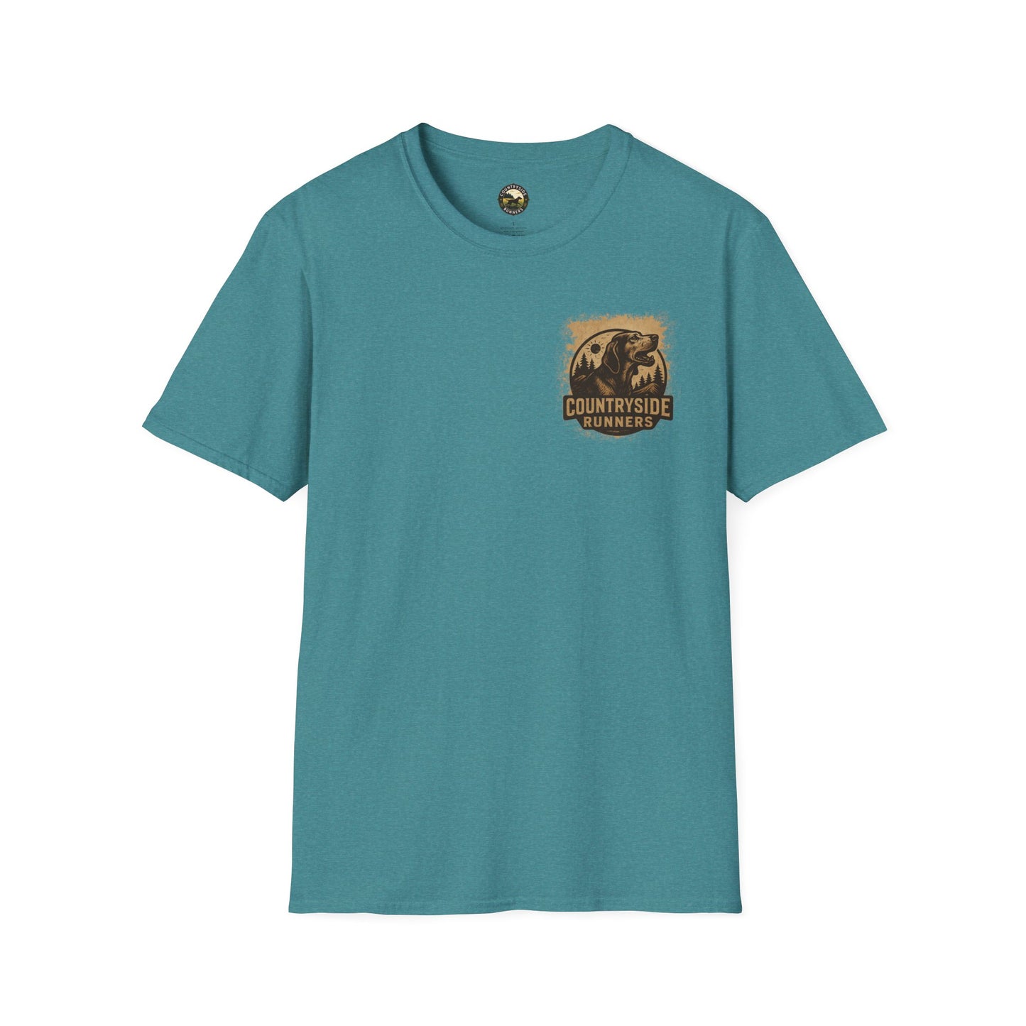 Countryside Runners Unisex Softstyle T-Shirt - Perfect for Dog Lovers, Runners, Outdoor Adventures, Gifts, Casual Wear
