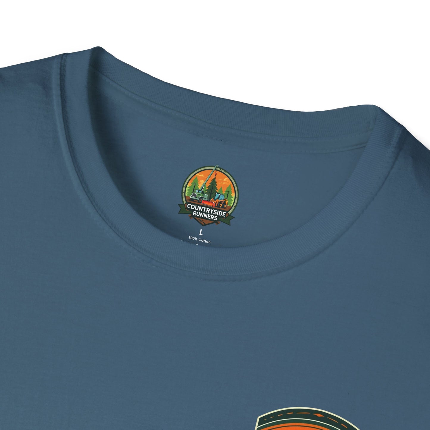 Countryside Runners Blue Collar line Heavy Duty Equipment T-Shirt | Outdoor Adventure Tee, Gift for Nature Lovers, Hiking Apparel, Casual Wear, Eco-Friendly Clothing