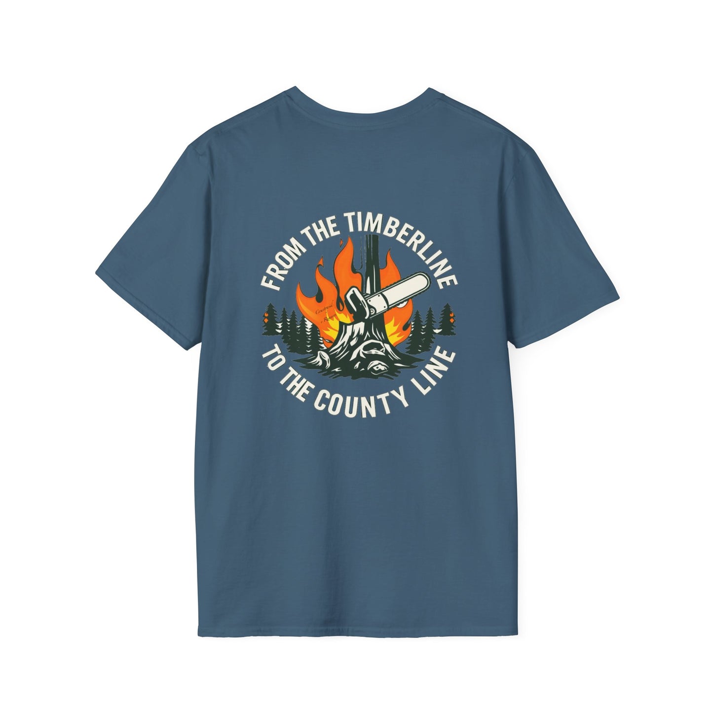 Timberline to countyline blue collar built Unisex T-Shirt - Blue Collar Countryside Runners Merch