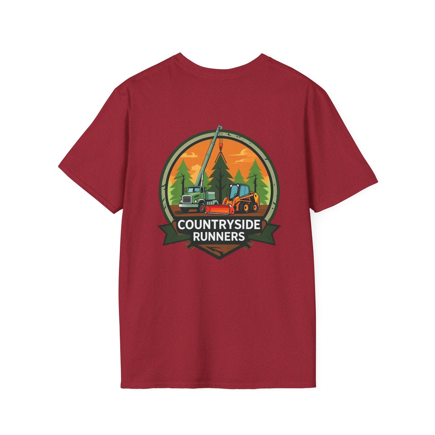 Countryside Runners Blue Collar line Heavy Duty Equipment T-Shirt | Outdoor Adventure Tee, Gift for Nature Lovers, Hiking Apparel, Casual Wear, Eco-Friendly Clothing
