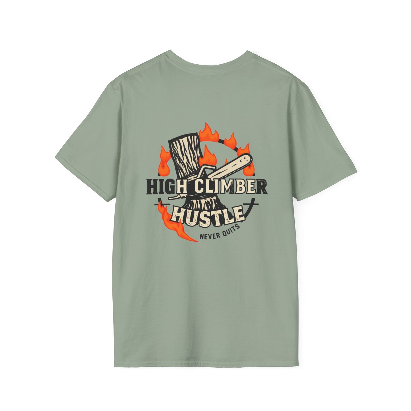 High climber hustle blue collar built Unisex T-Shirt - Blue Collar Countryside Runners Merch