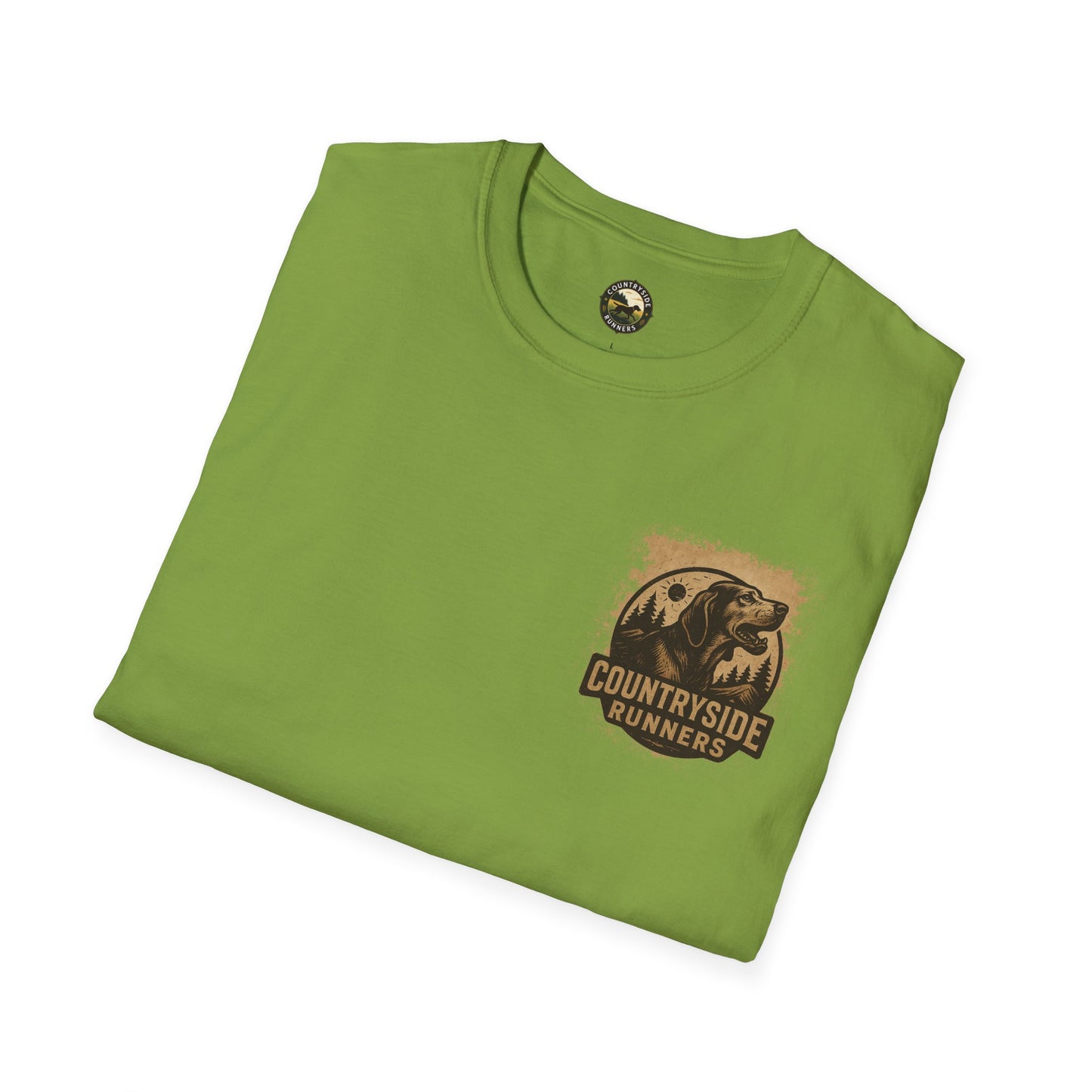 Countryside Runners Unisex Softstyle T-Shirt - Perfect for Dog Lovers, Runners, Outdoor Adventures, Gifts, Casual Wear