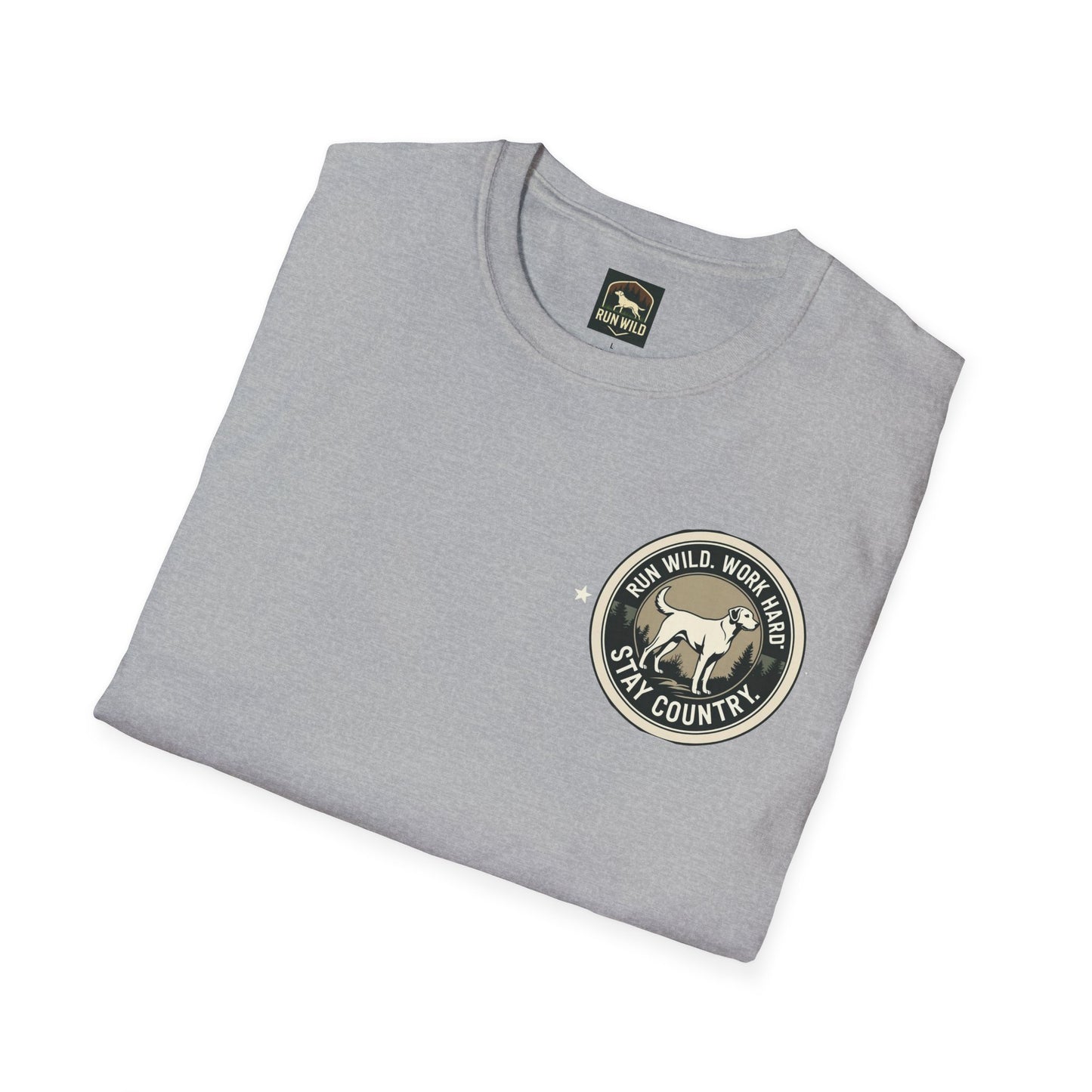 Unisex Softstyle T-Shirt featuring Outdoor Dog & Running Themes | Perfect Gift for Dog Lovers, Runners, Outdoor Enthusiasts, [...]
