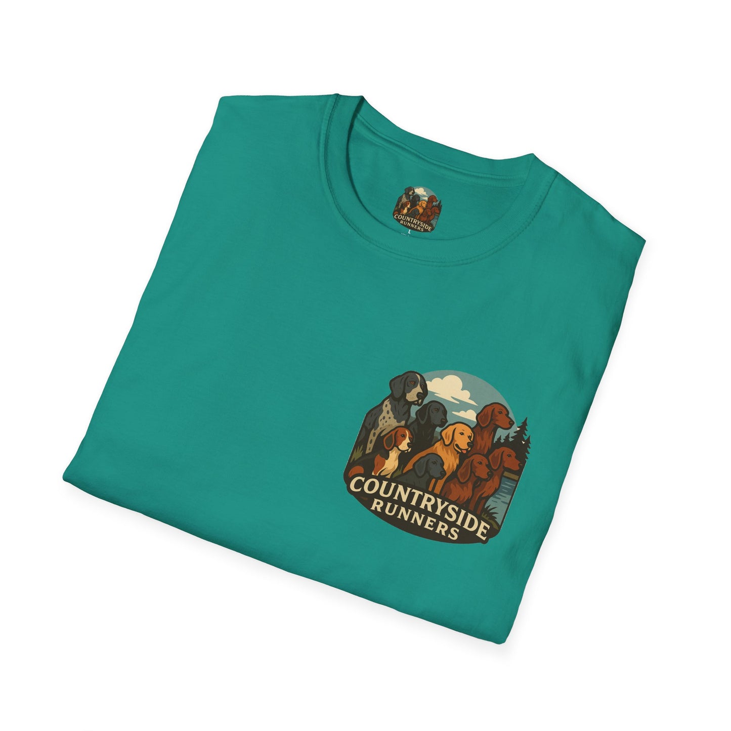 Dog Runners T-Shirt, Perfect Gift for Hunters, Outdoor Enthusiasts, Casual Wear, Wildlife Lovers, Adventure Apparel