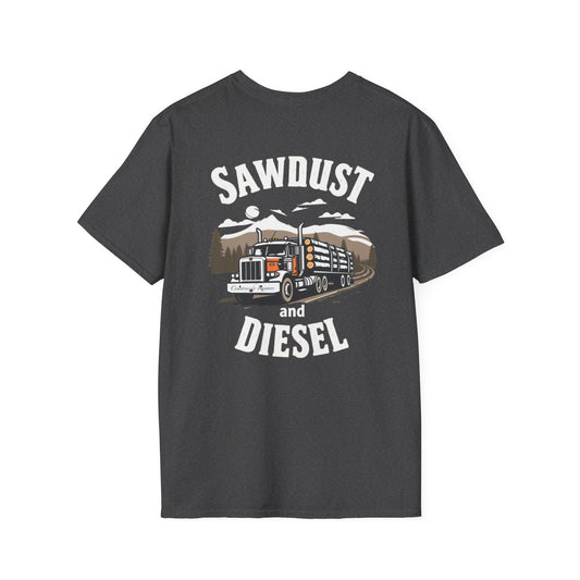 Sawdust and Diesel blue collar built T-Shirt